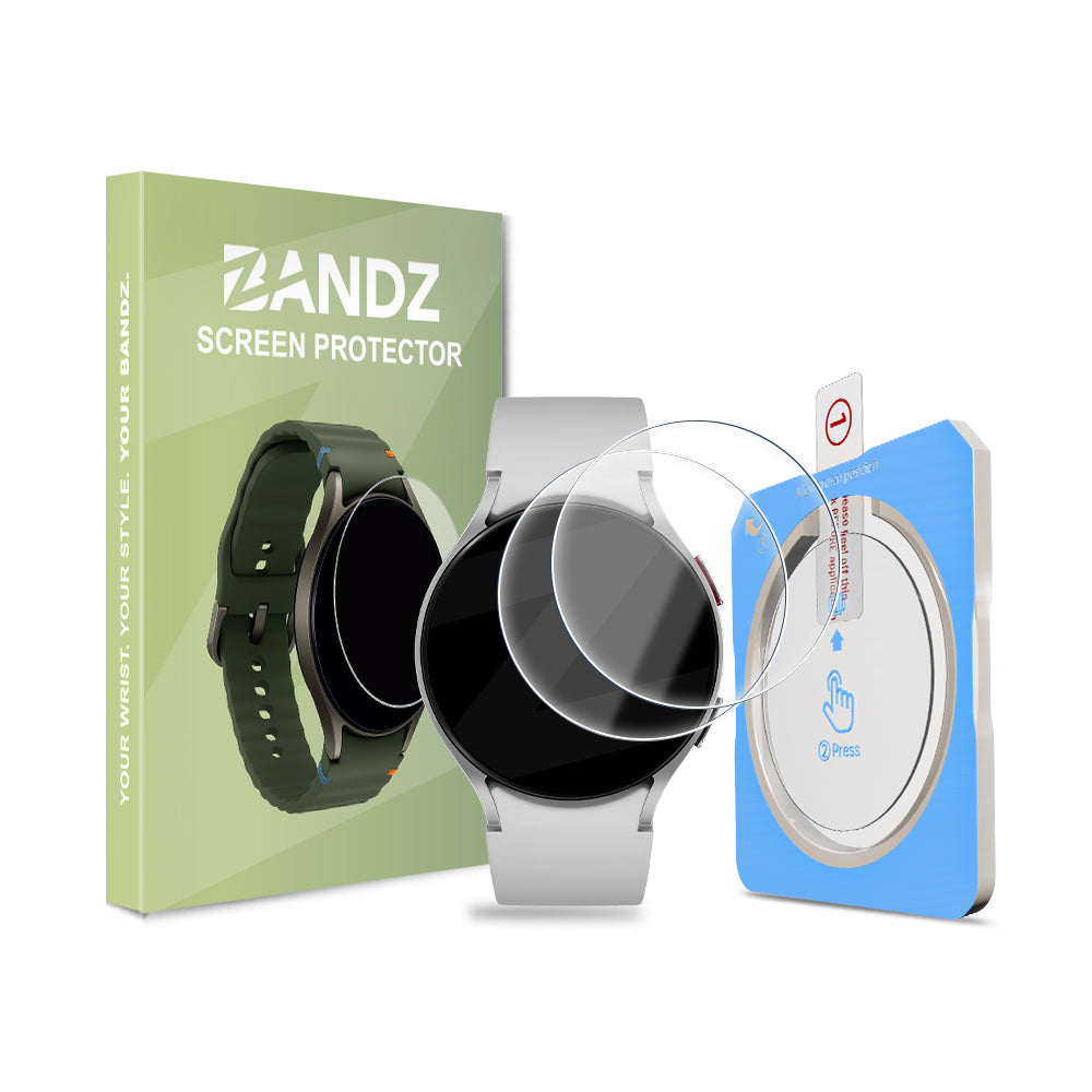 Bandz Samsung Galaxy Watch 6 - 44mm Glass Screenprotector with One-Click Tool