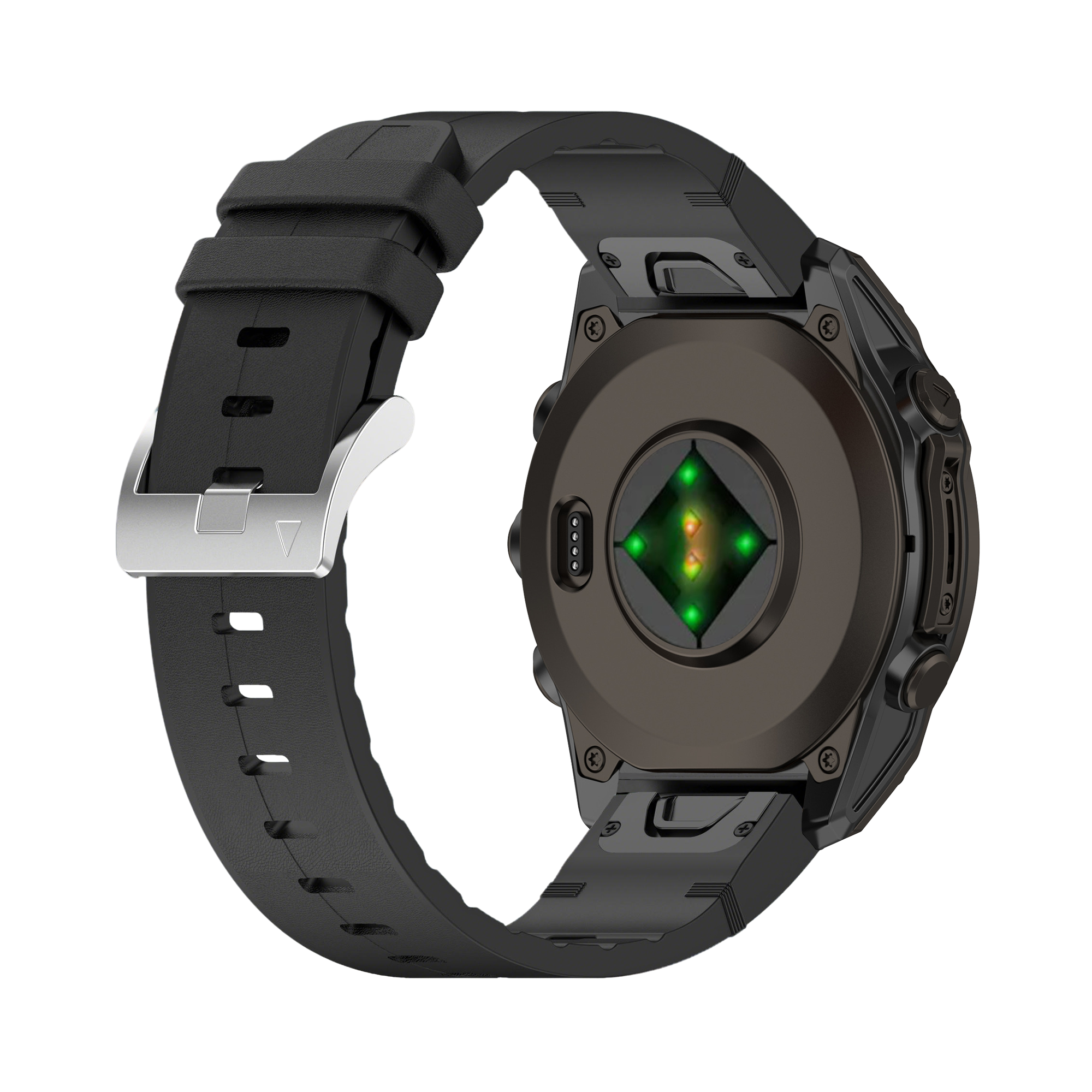 Garmin Fenix 8 - 51mm Leather Hybrid Strap (Black)