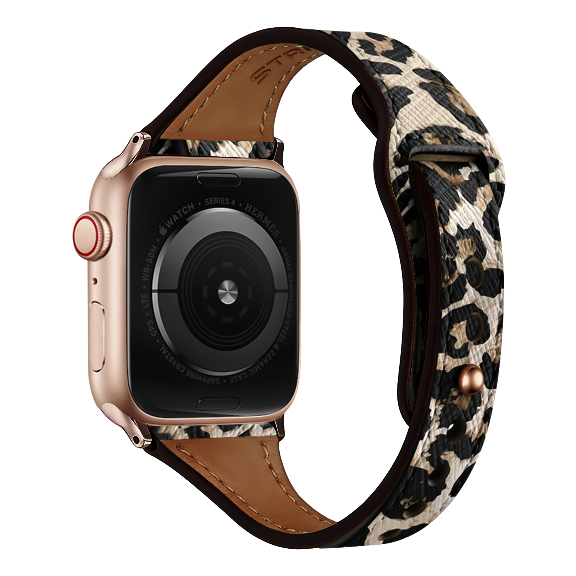 Apple Watch Leather Strap (Leopard)