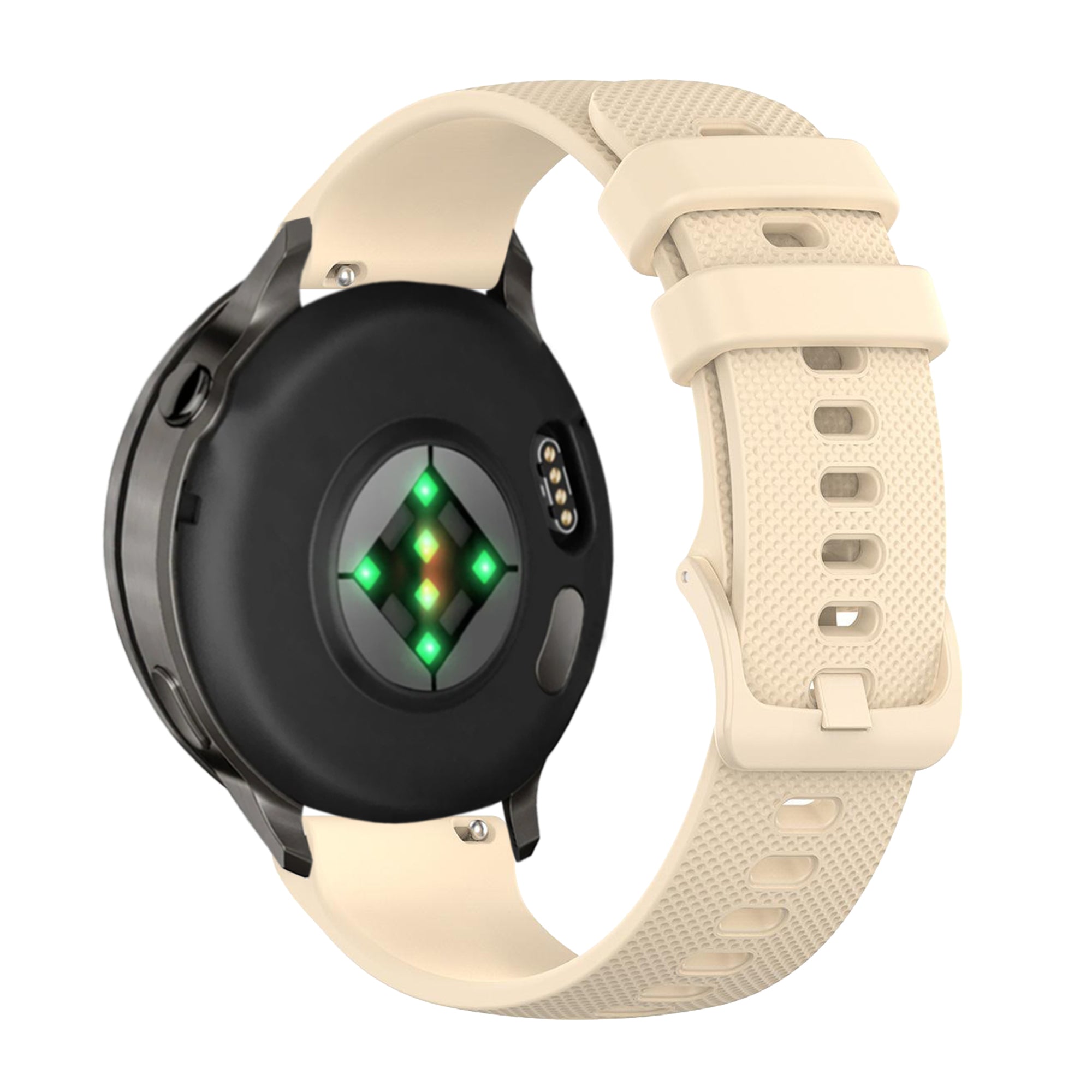 Bandz Garmin Vivoactive 6 Silicone Strap 'Premium' (Beige)