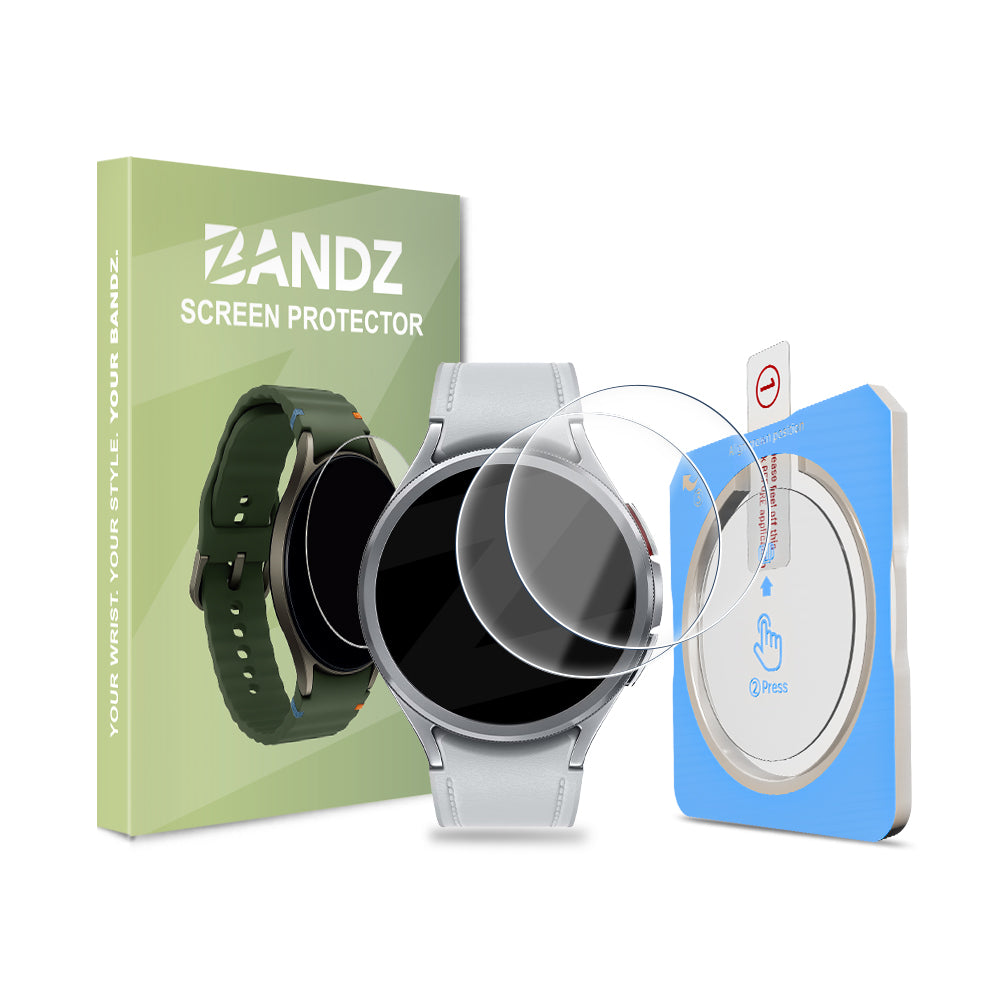 Bandz Samsung Galaxy Watch 6 Classic - 47mm Glass Screenprotector with One-Click Tool