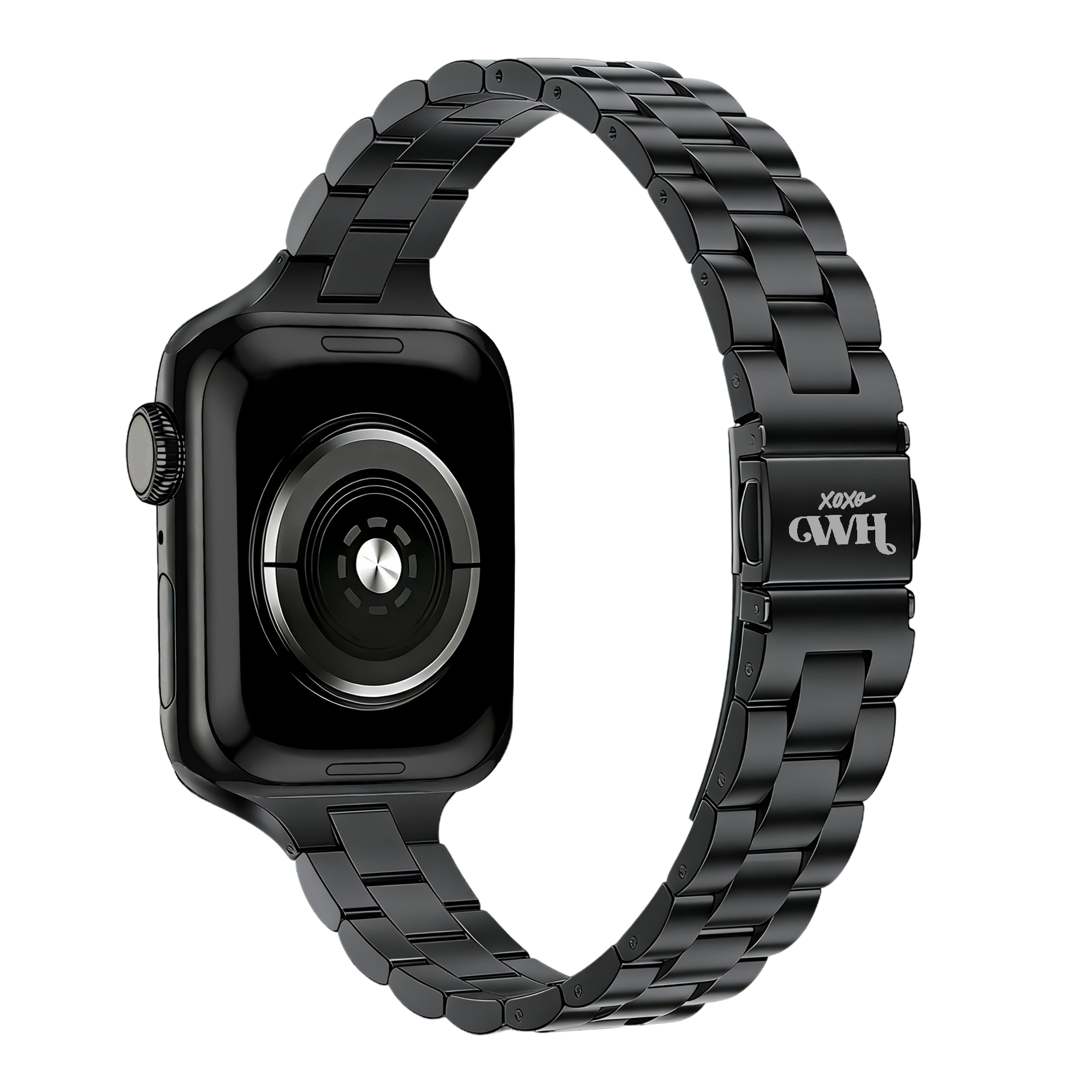 xoxo Wildhearts Apple Watch Slender Steel Strap (Black)