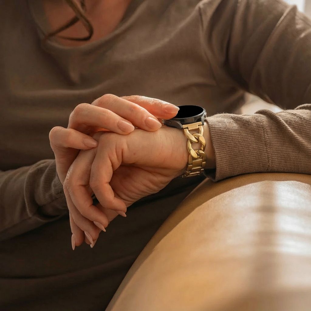 Samsung Galaxy Watch 6 - 40mm Steel Chain Strap (Gold)