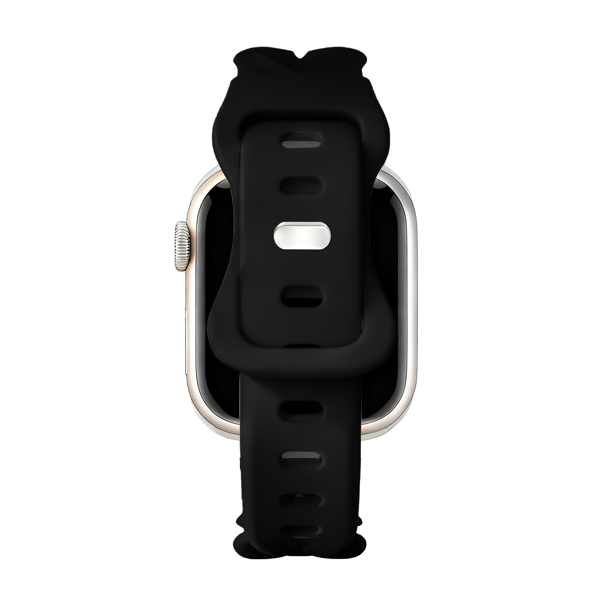 Bandz Apple Watch Silicone Strap 'Braided' (Black)