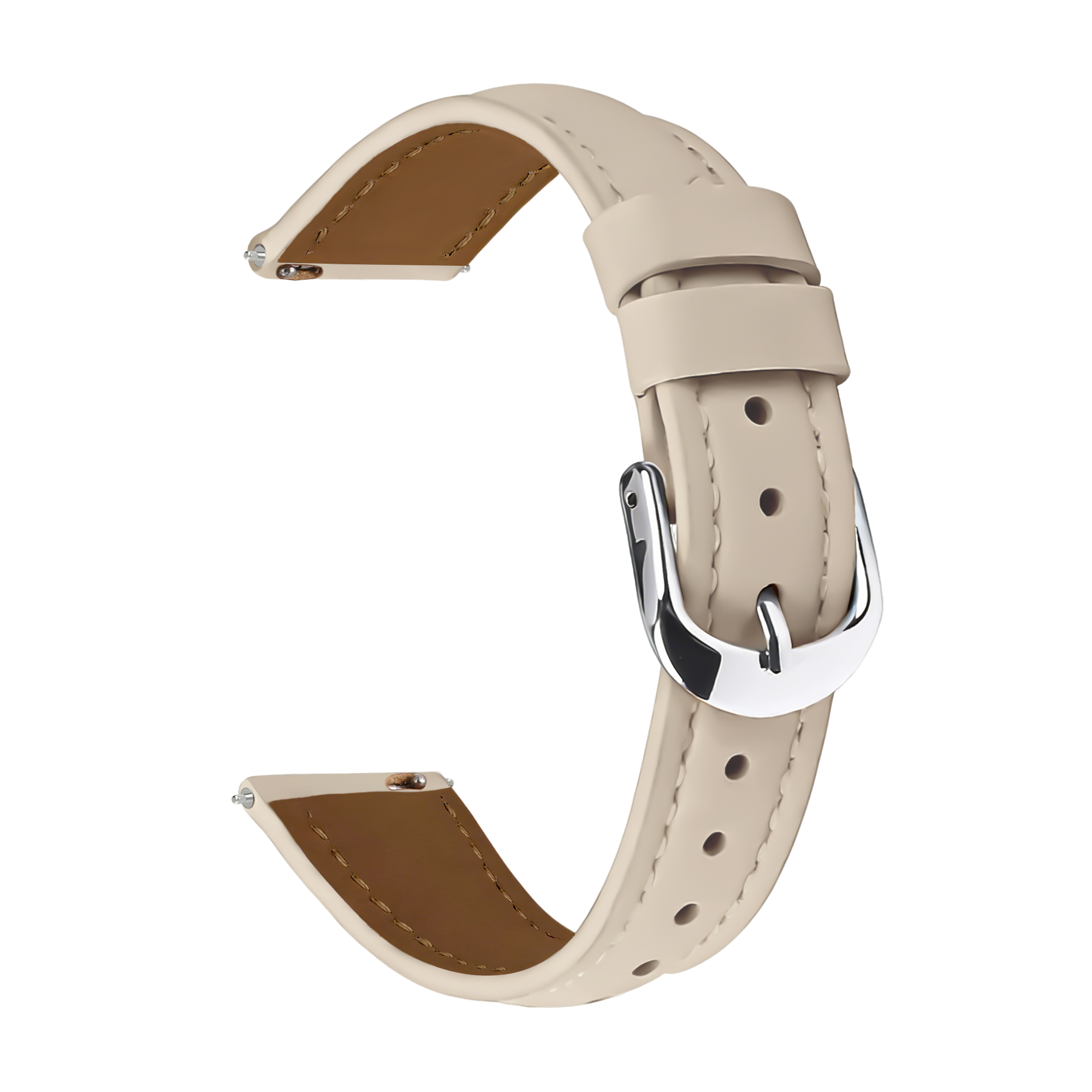 Samsung Galaxy Watch 3 41mm Slimfit Leather Strap (Milk Tea)
