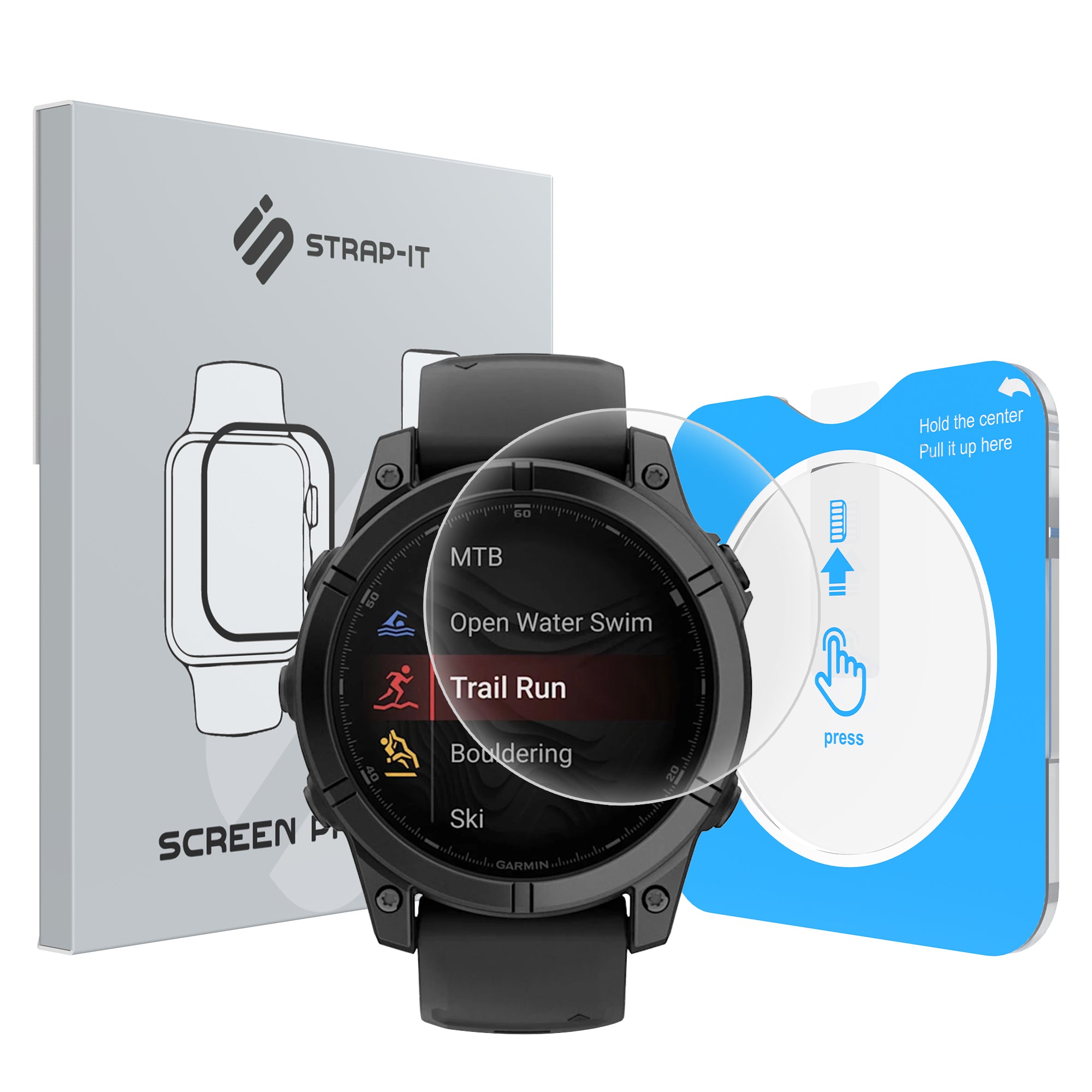 Screenprotector with One-Click Tool - Garmin Fenix E