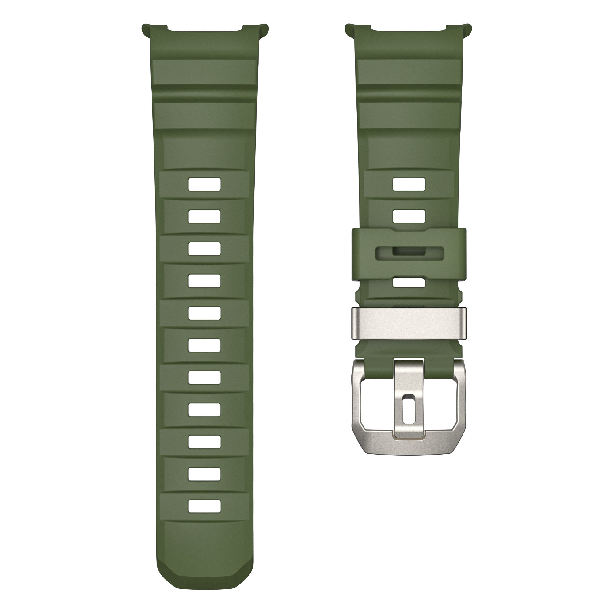 Samsung Galaxy Watch 8 - 44mm Extreme Silicone Strap (Army Green)