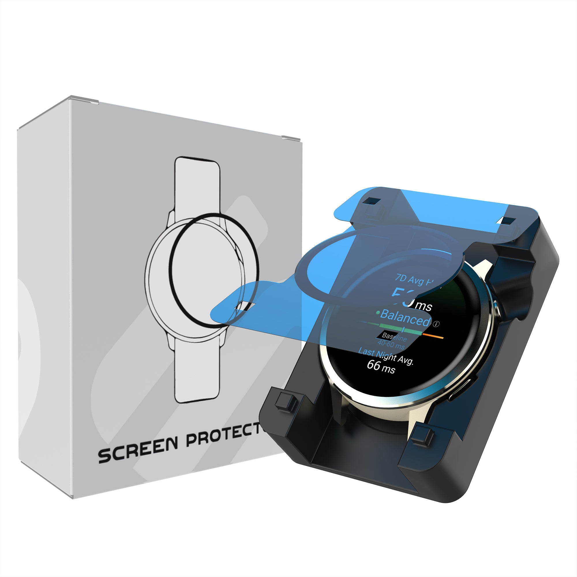Screenprotector with One-Click Tool - Garmin Venu 4 - 41mm