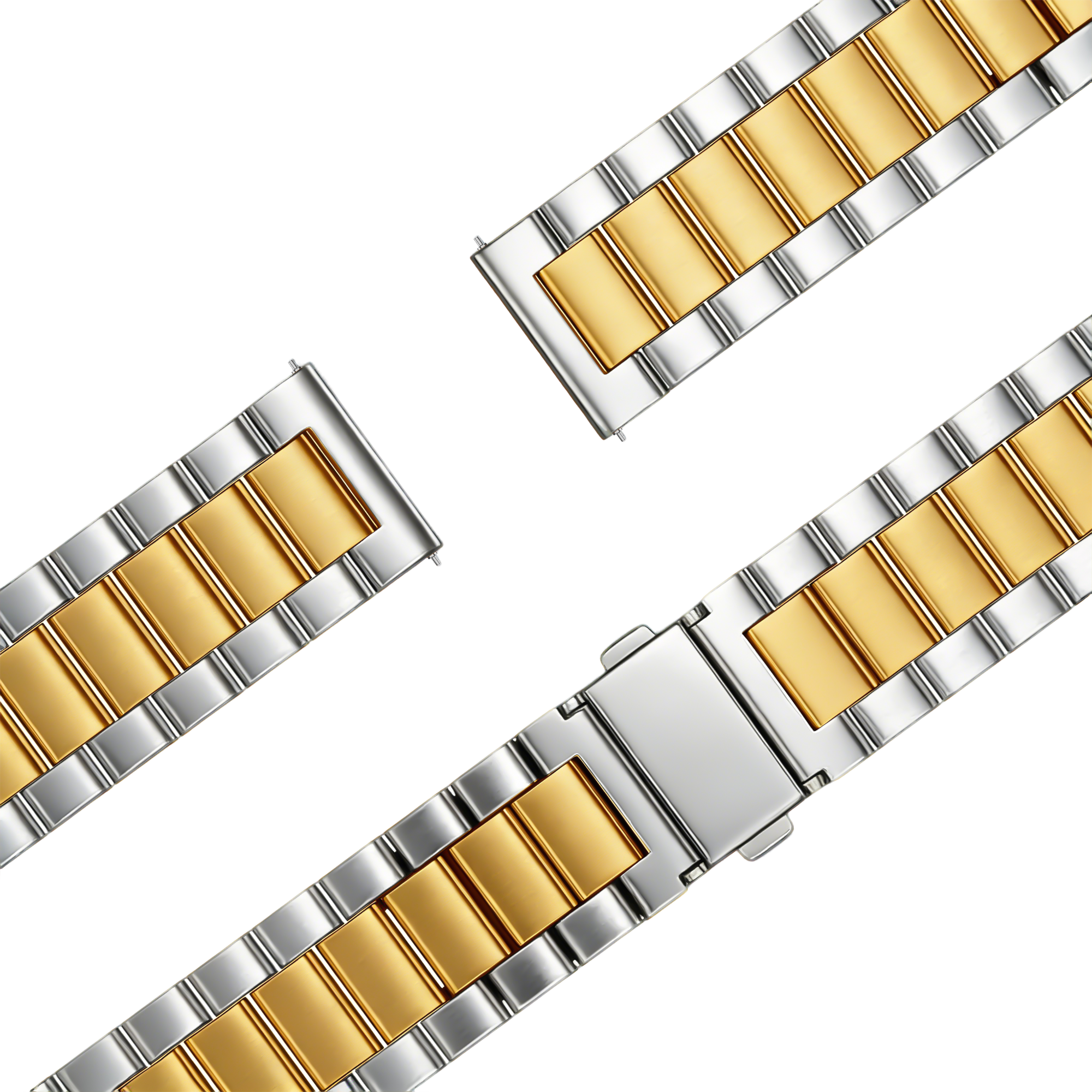 Bandz Garmin Venu SQ 2 Steel Strap 'Classic' (Silver/Gold)