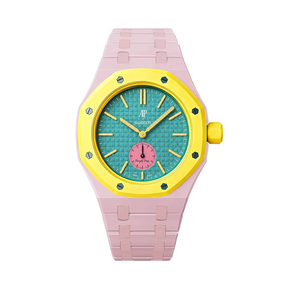 Swatch Royal Pop Bioceramic Strap - 3 O'Clock (Pink)