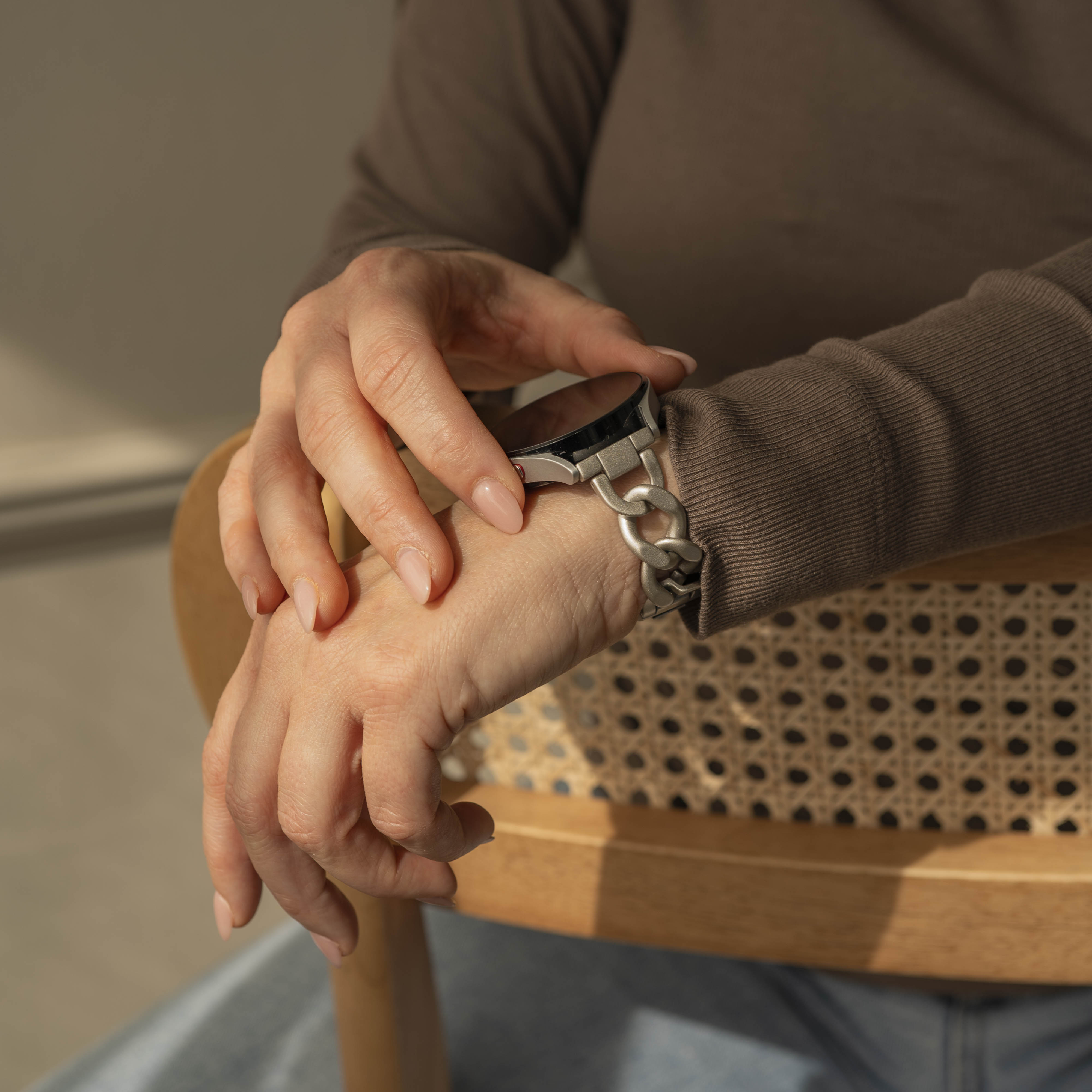 Amazfit Bip U (Pro) Steel Chain Strap (Starlight)