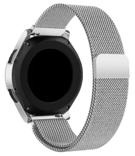 46mm milanese band zilver