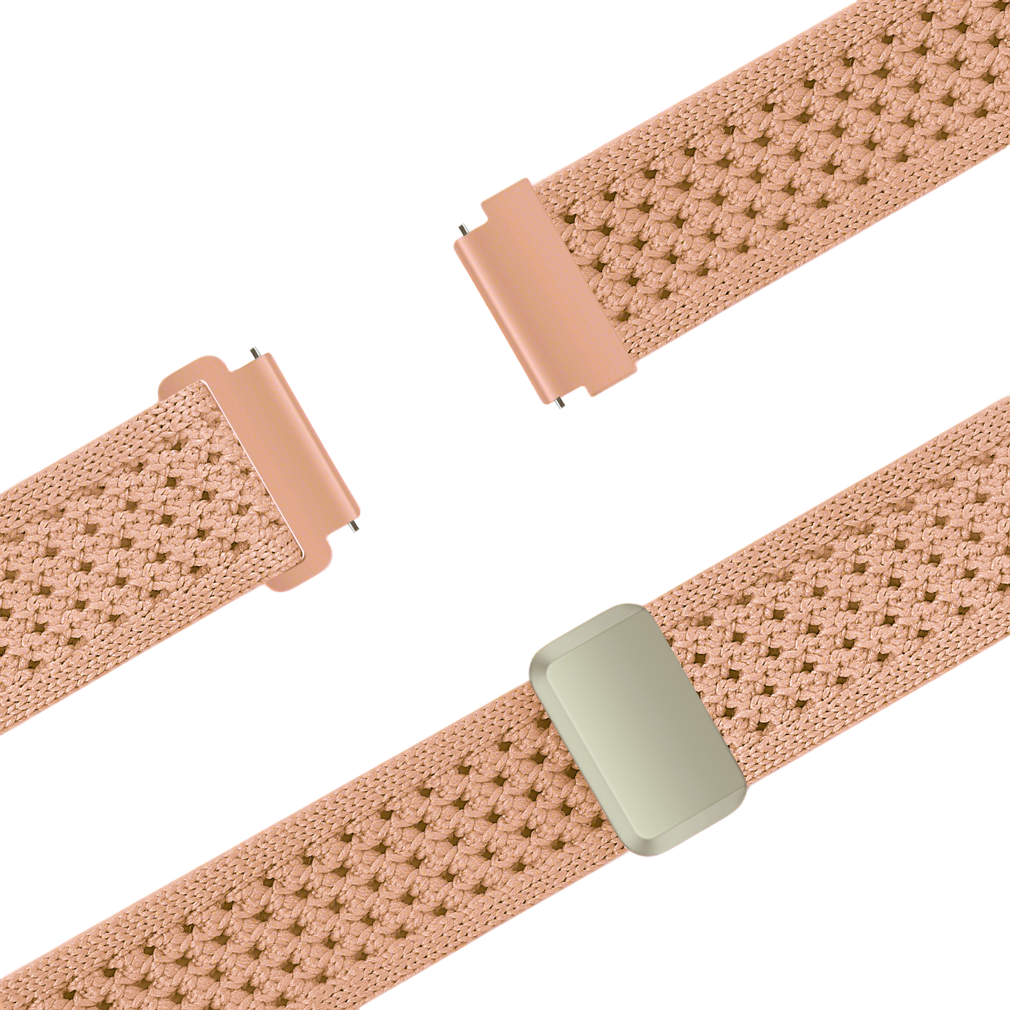 Bandz Garmin Forerunner 265s Vintage Nylon Strap (Antique Pink)