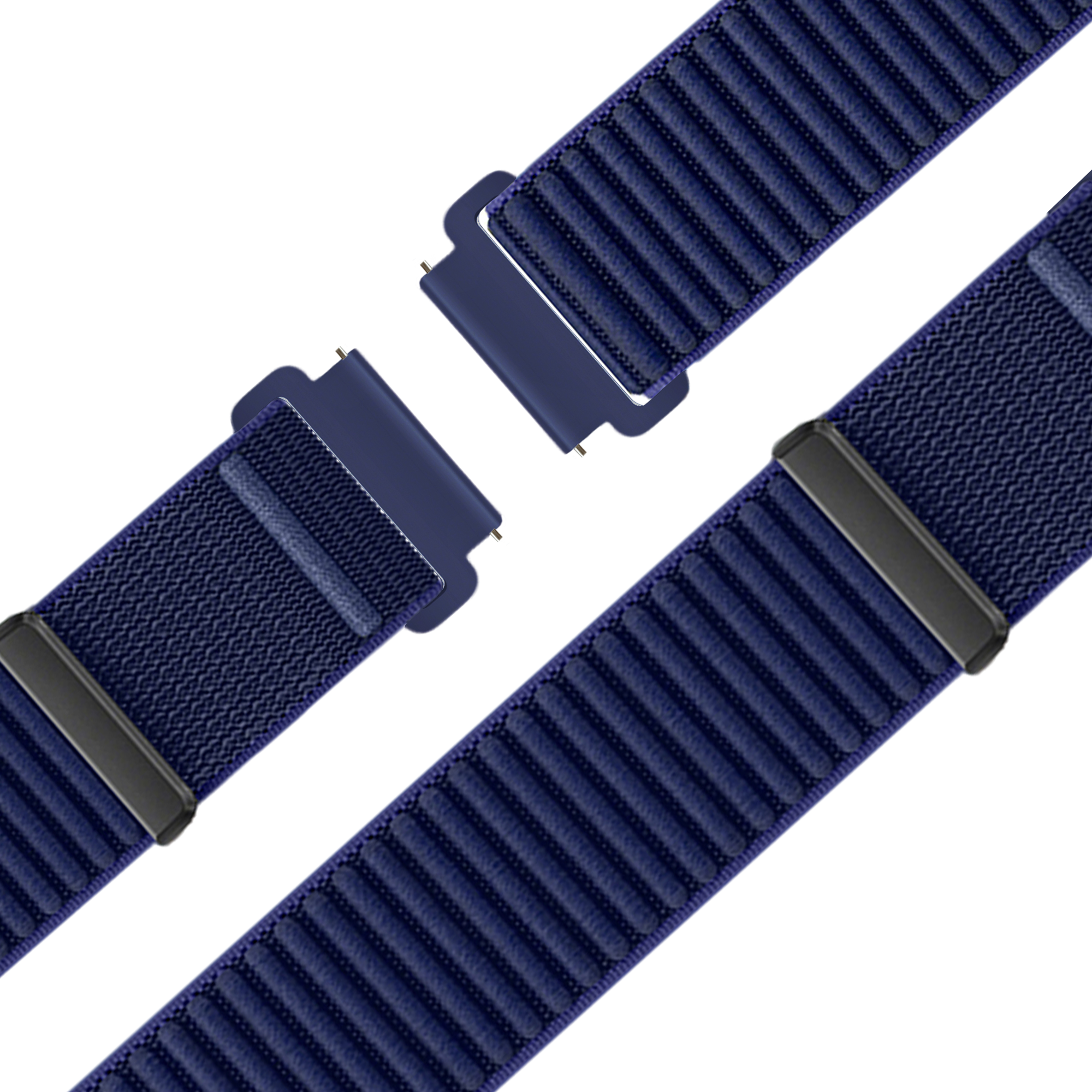 Bandz Garmin Vivoactive 4 Nylon Strap 'Wave' (Dark Blue)