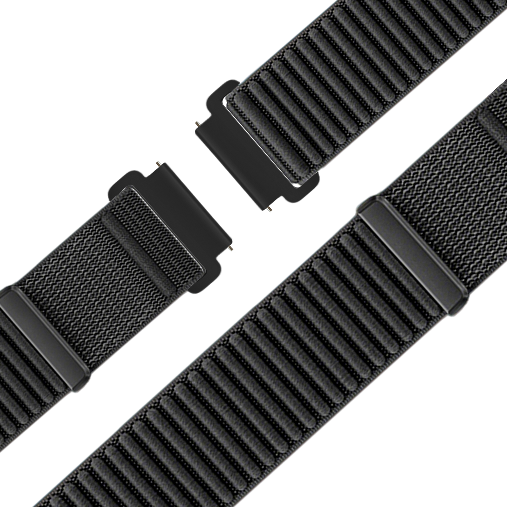 Bandz Garmin Forerunner 255 Nylon Strap 'Wave' (Black)