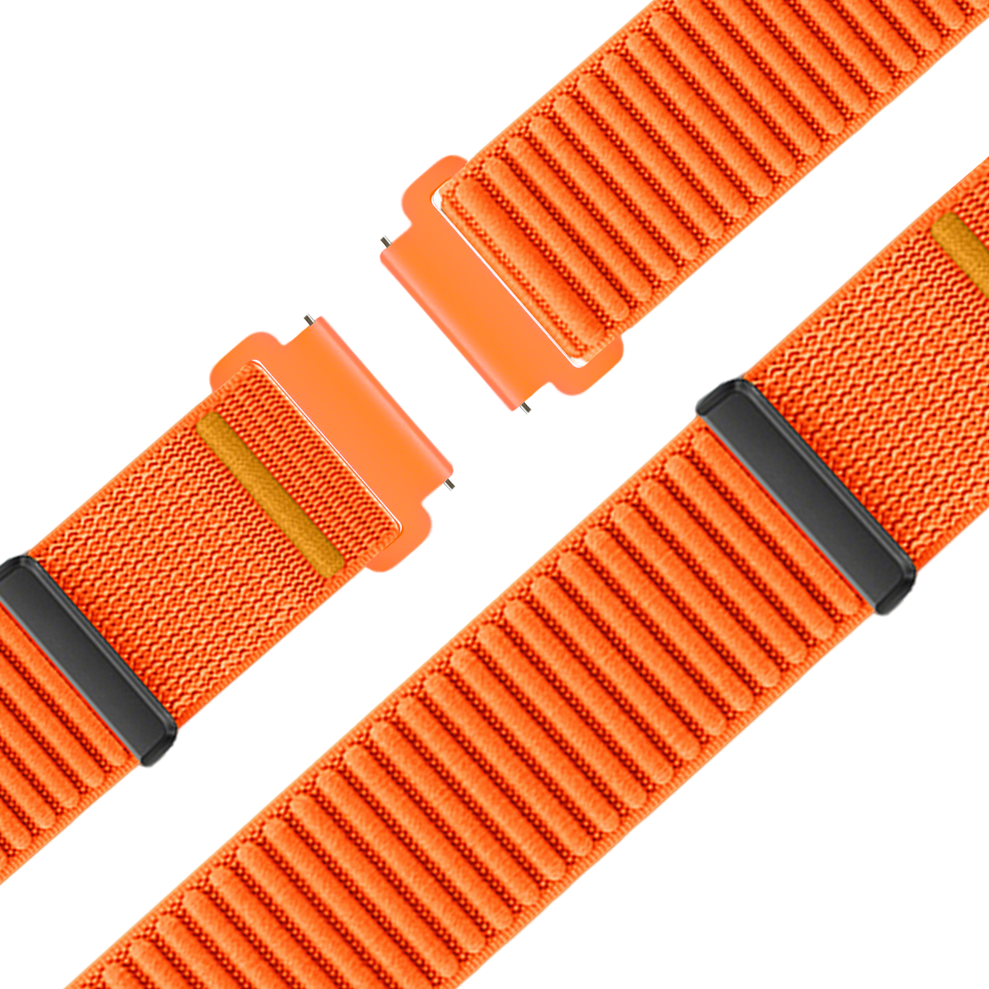Bandz Garmin Venu 2 Nylon Strap 'Wave' (Orange)