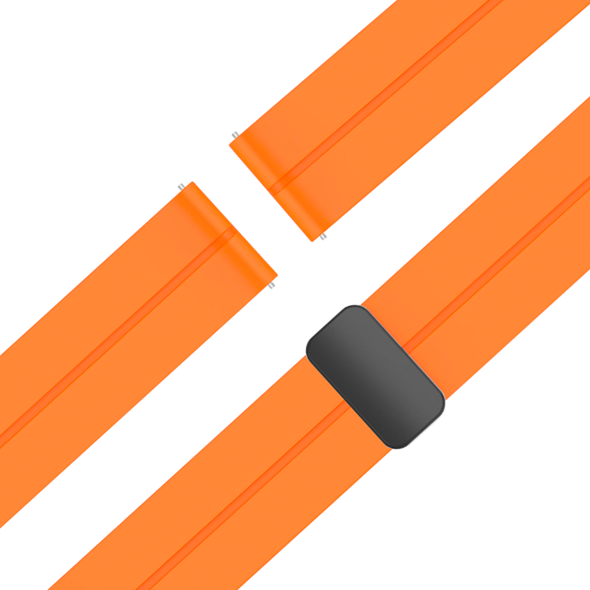 Bandz Garmin Approach J1 D-Buckle Silicone Strap (Orange)