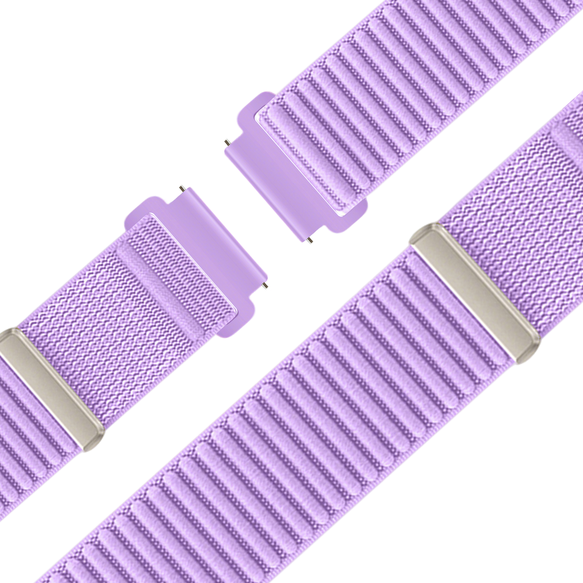Bandz Garmin Venu 2s Nylon Strap 'Wave' (Light Purple)