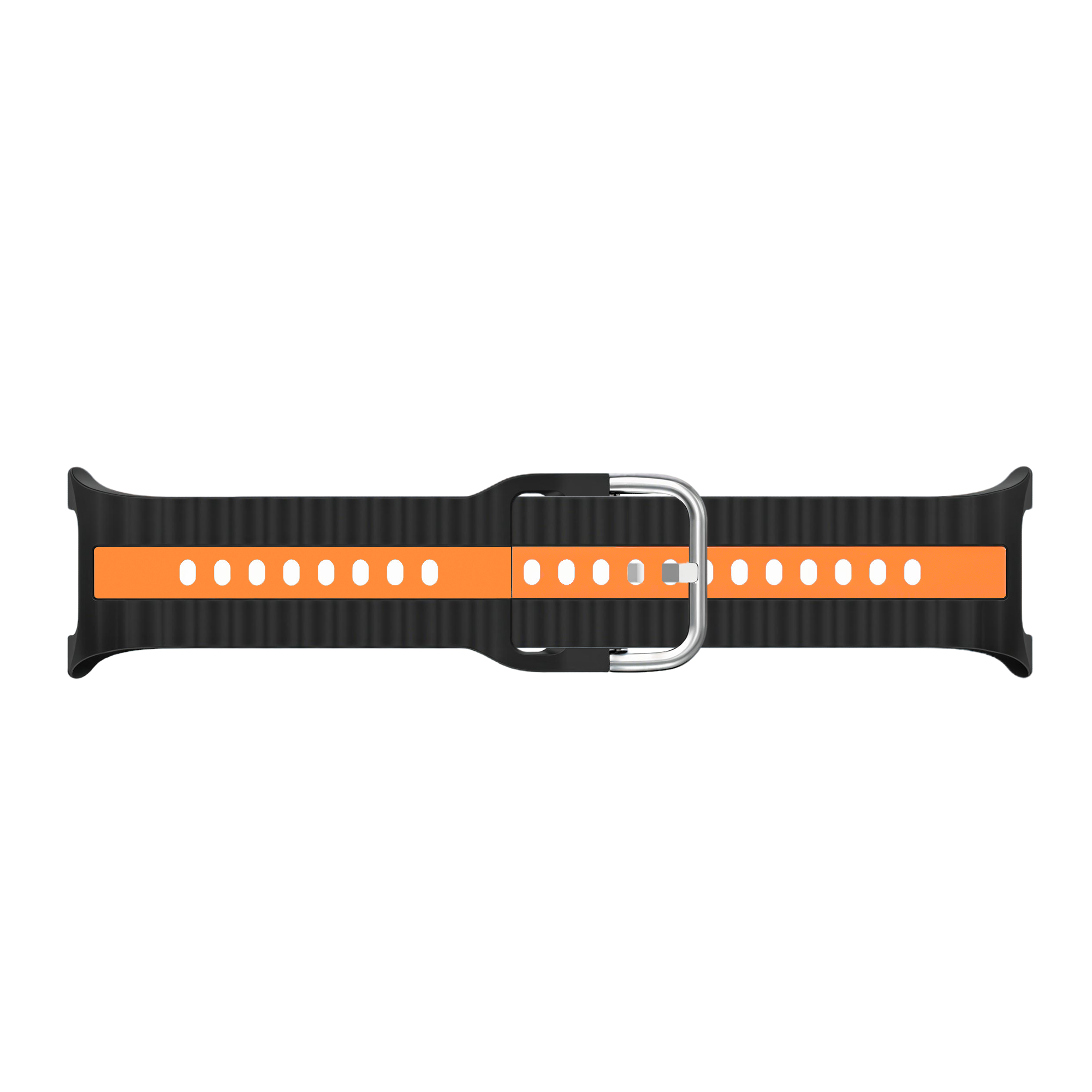 Samsung Galaxy Watch 8 - 44mm Dual Sport Strap (Black/Orange)