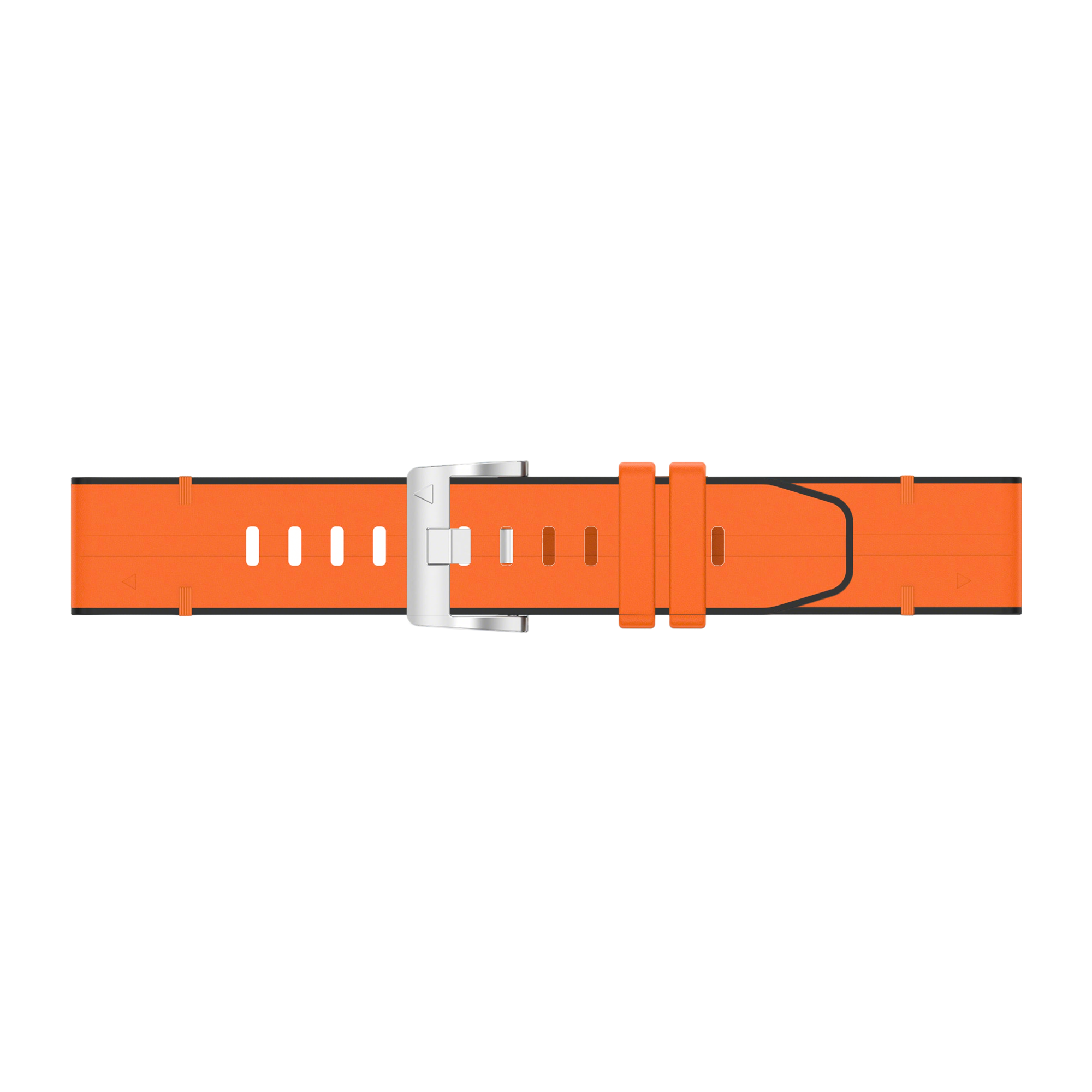 Garmin Fenix 8 - 51mm Leather Hybrid Strap (Orange)