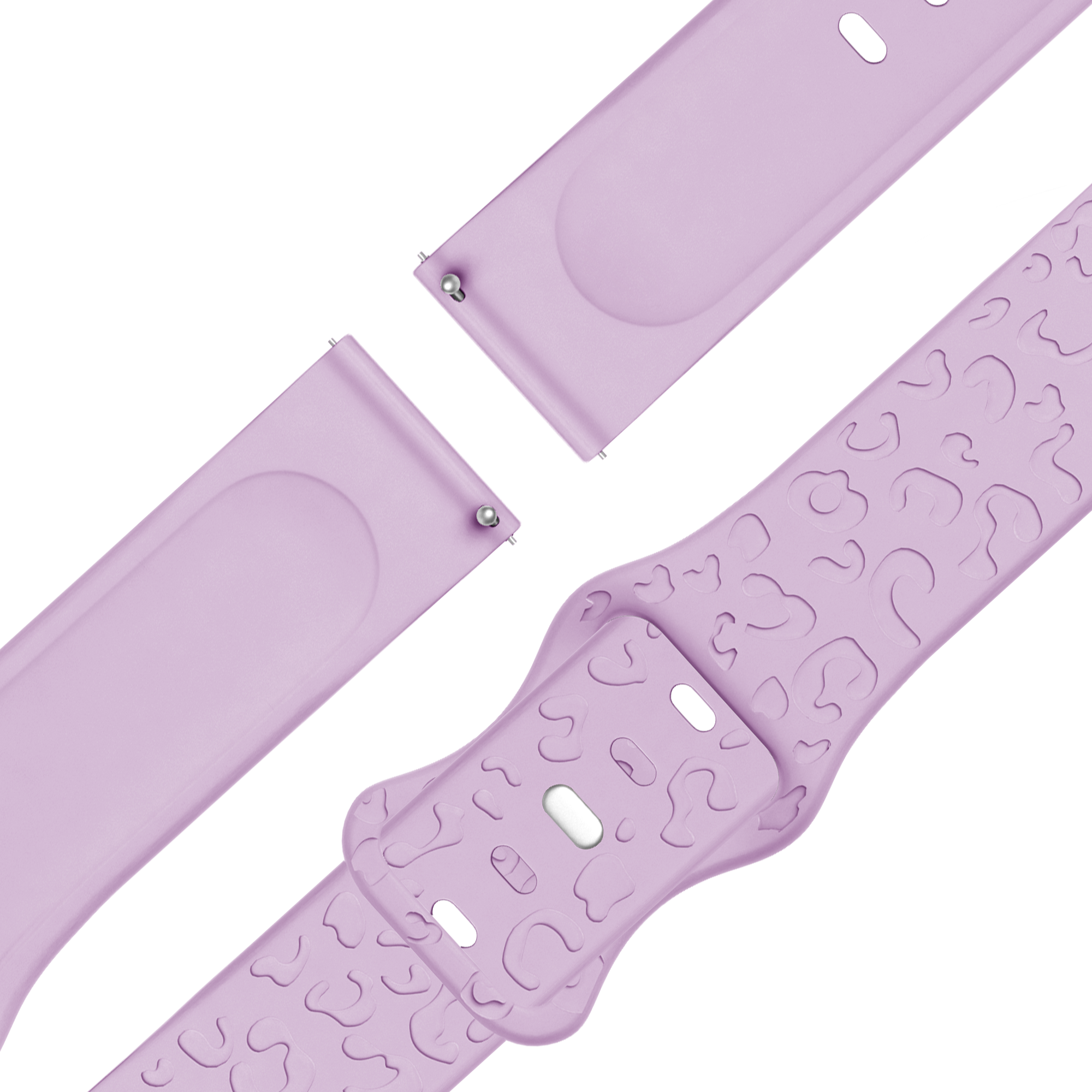 Bandz Garmin Vivoactive 6 Silicone Strap 'Leopard' (Light Purple)