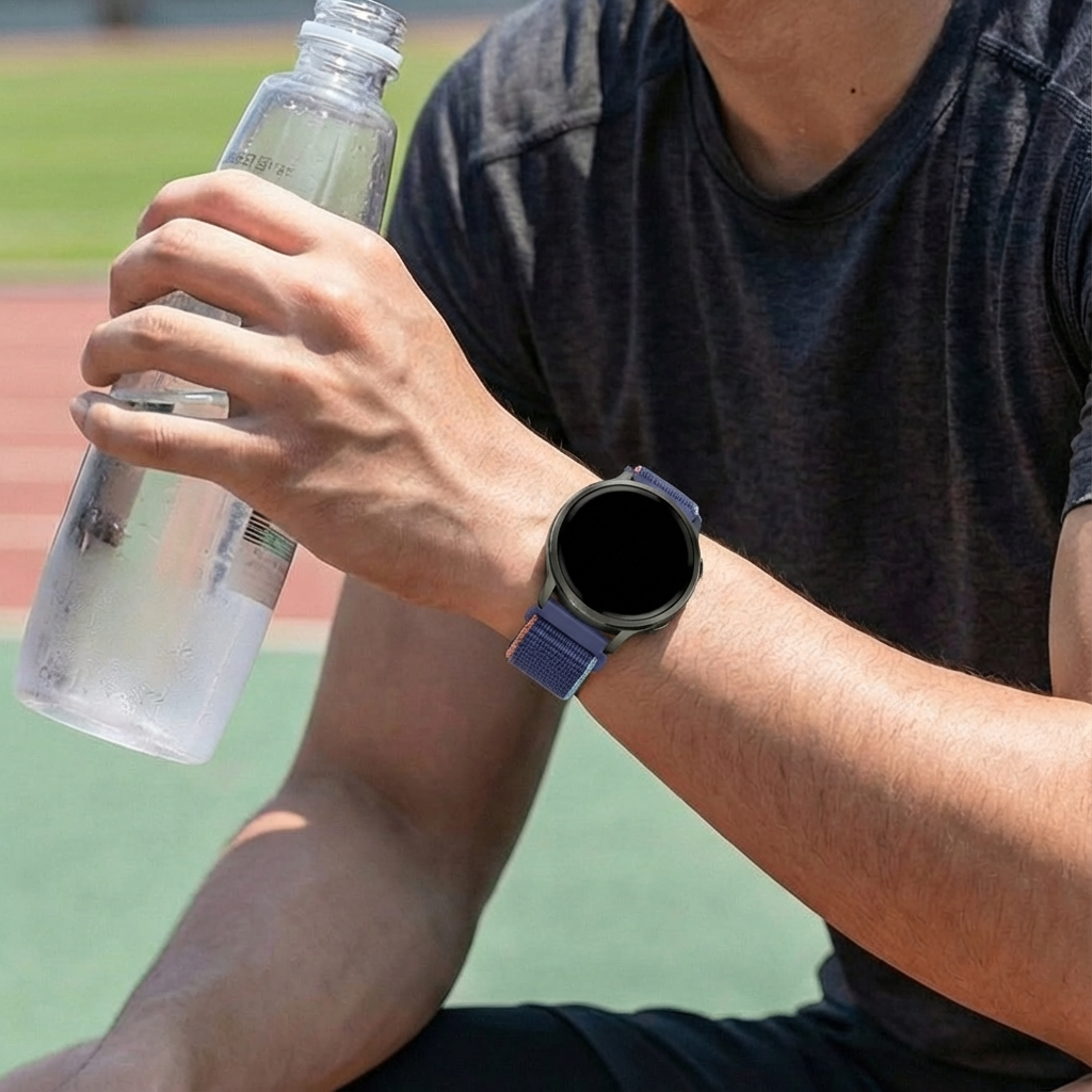 Bandz Garmin Forerunner 265 Nylon Loop Strap (Dark Blue Mix)