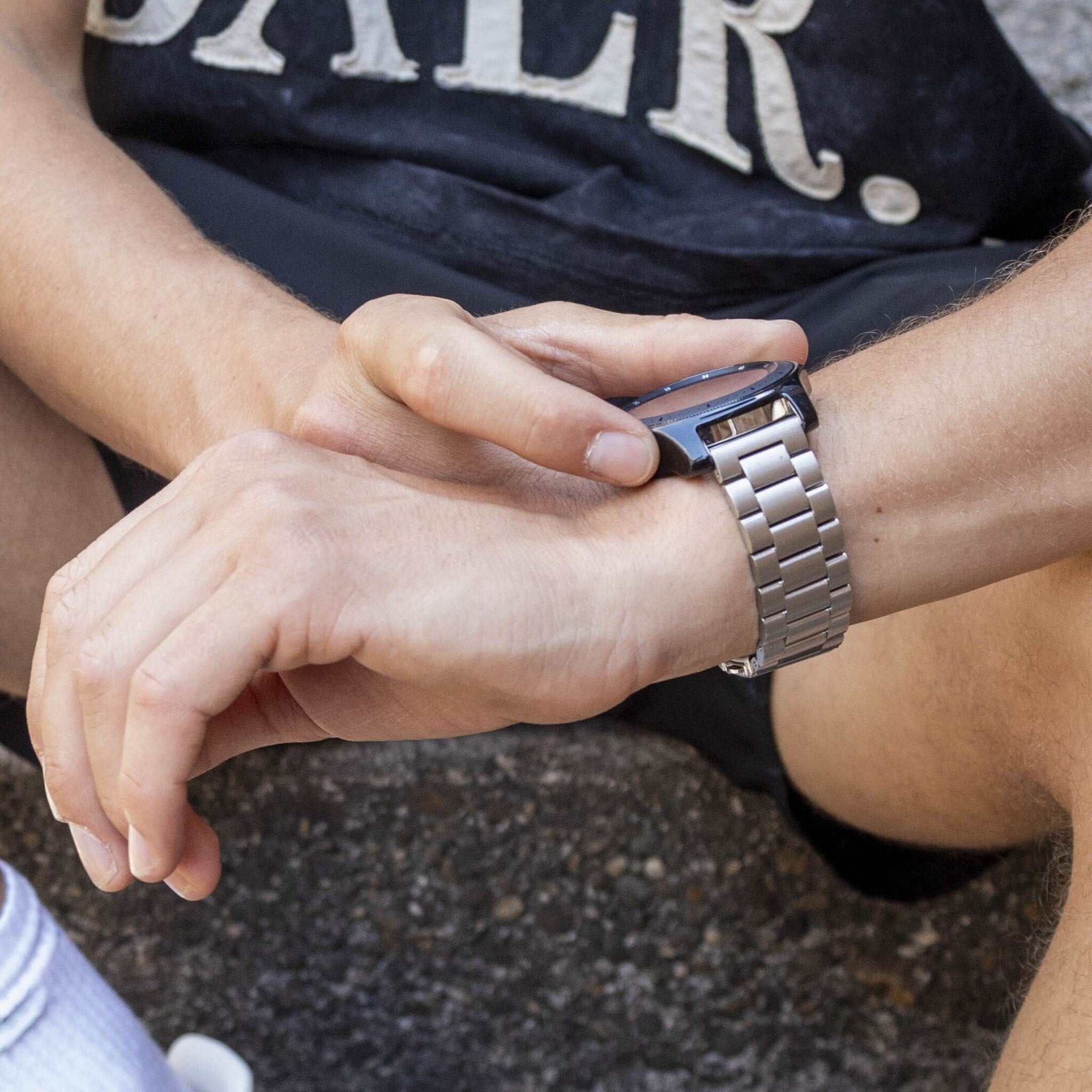 BALR Xiaomi Mi Watch Steel Link Strap (Silver)