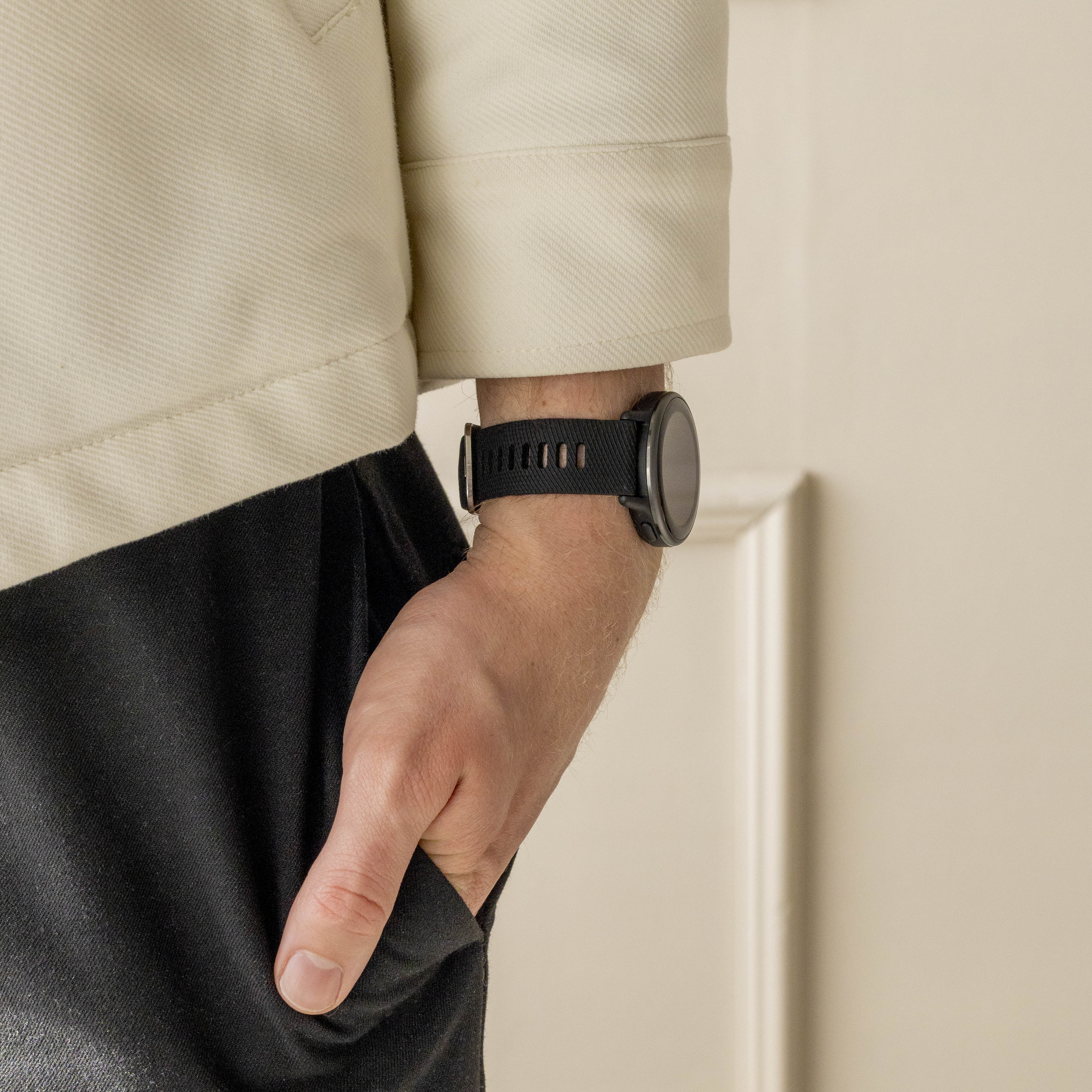 Garmin Venu SQ Silicone Strap (Black)