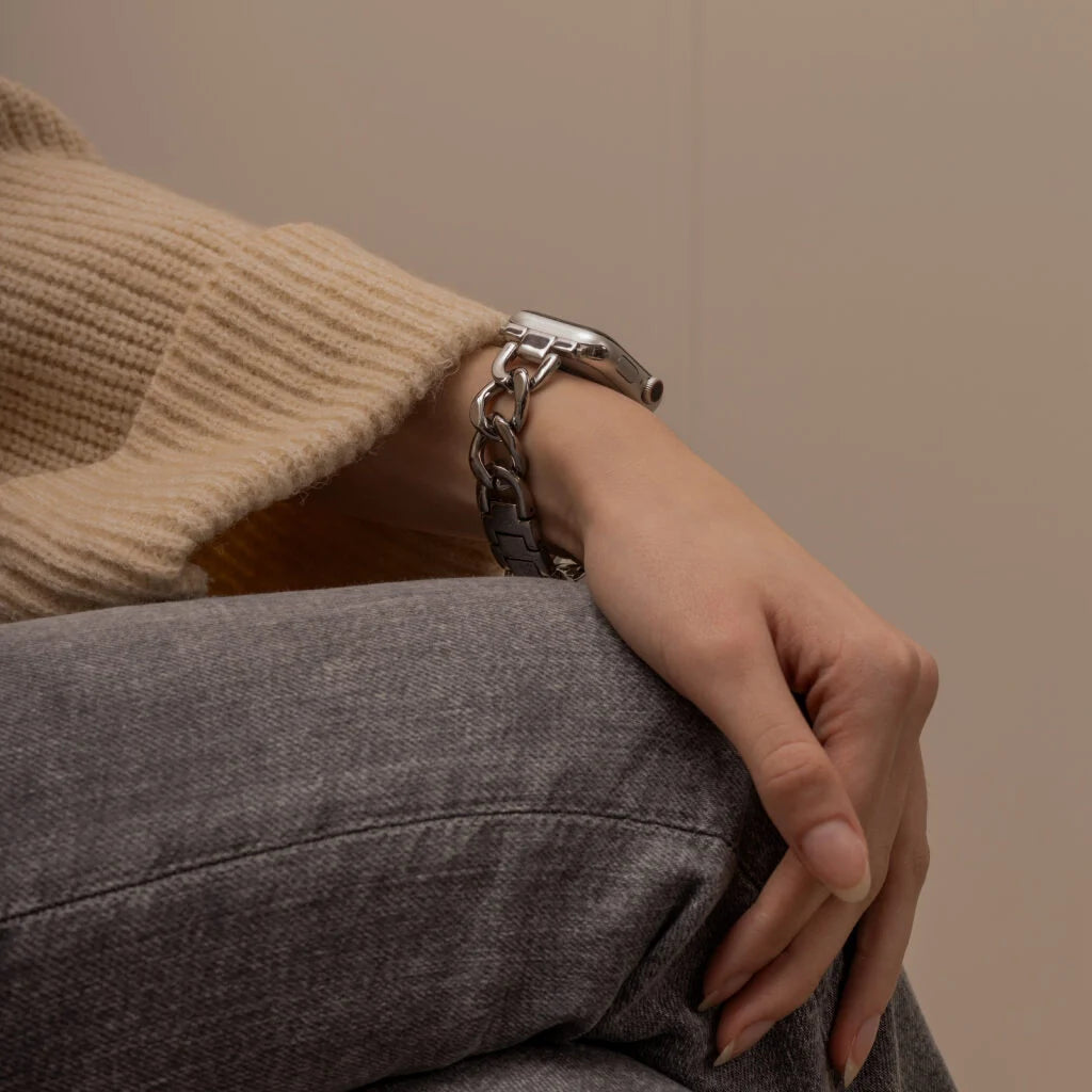 Apple Watch Steel Chain Strap (Silver)