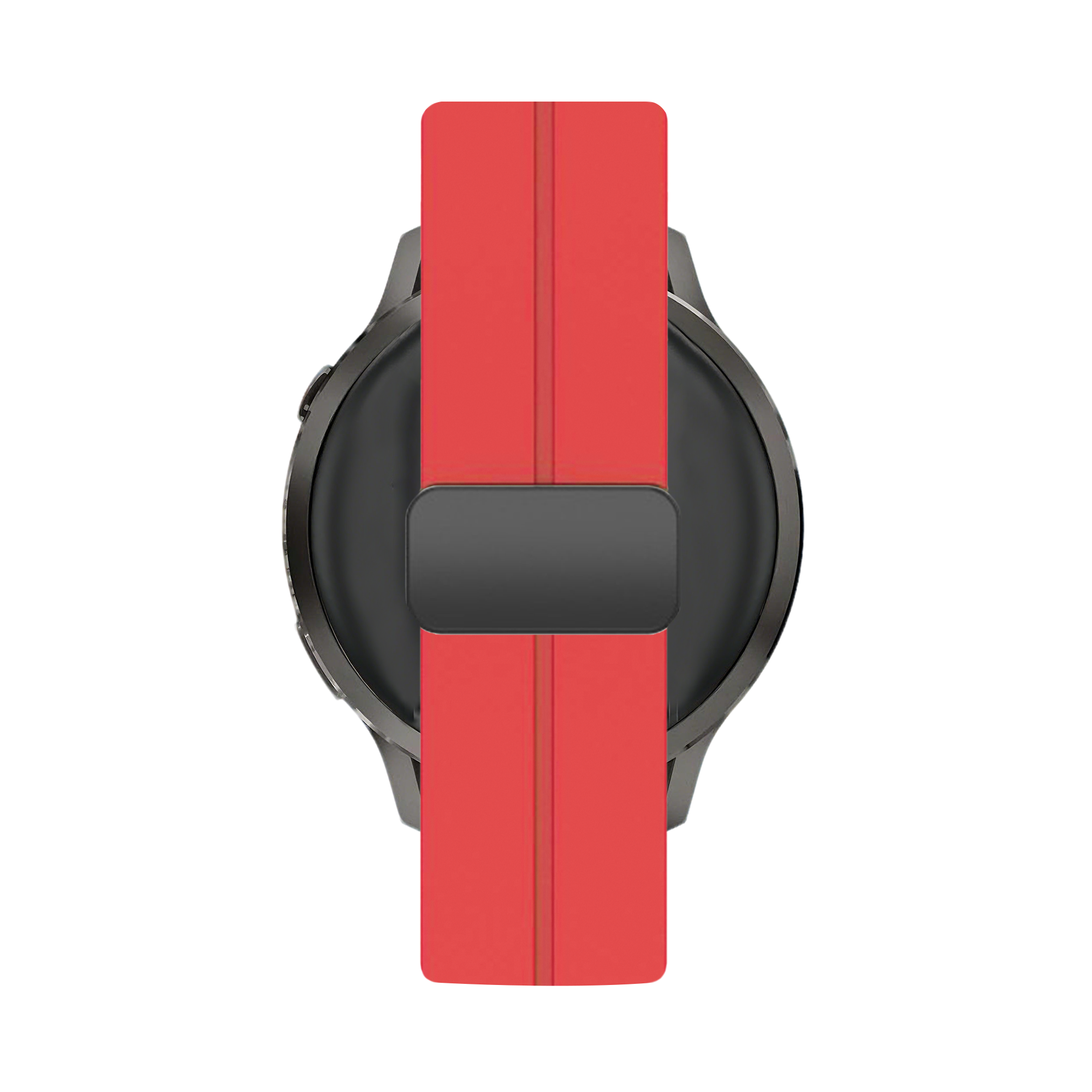 Bandz Garmin Vivomove Sport Silicone Strap with D-Buckle (Red)