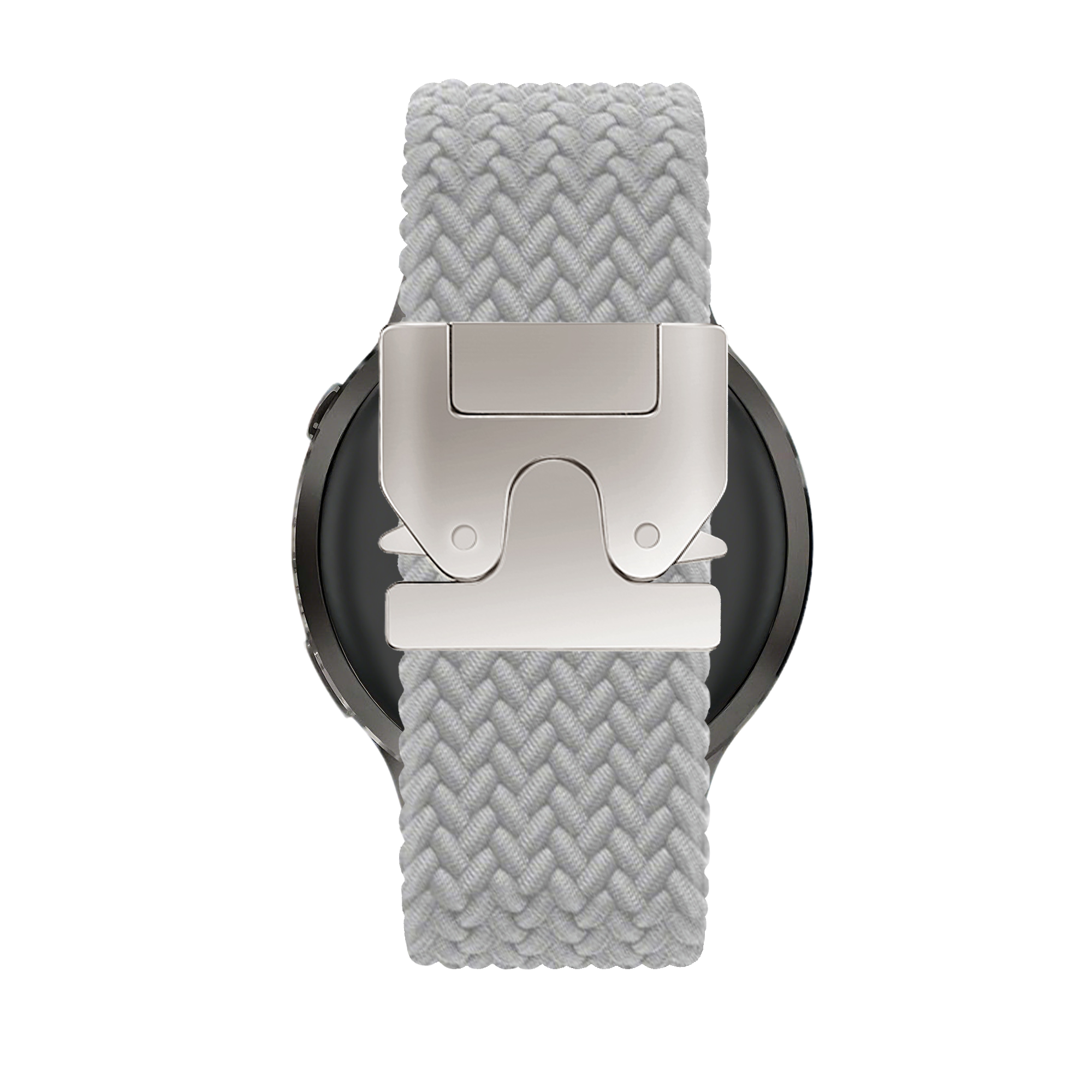 Bandz Garmin Forerunner 570 - 47mm Braided Strap 'Parachute' (Light Grey)