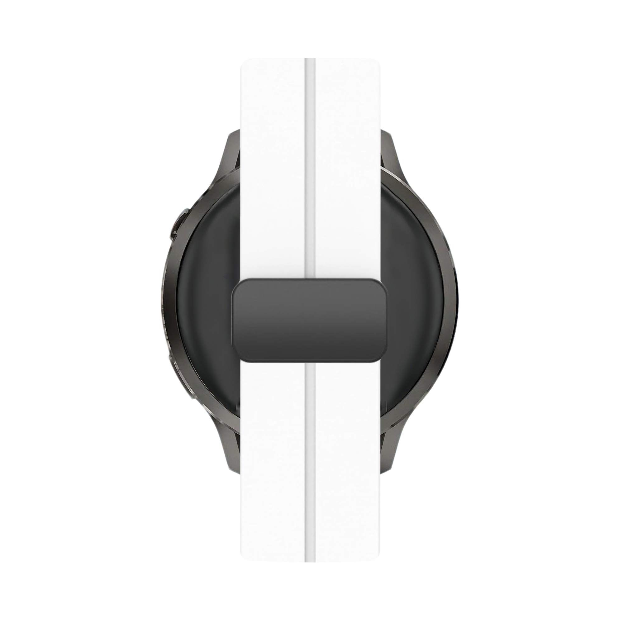 Bandz Garmin Vivoactive 4 Silicone Strap with D-Buckle (White)