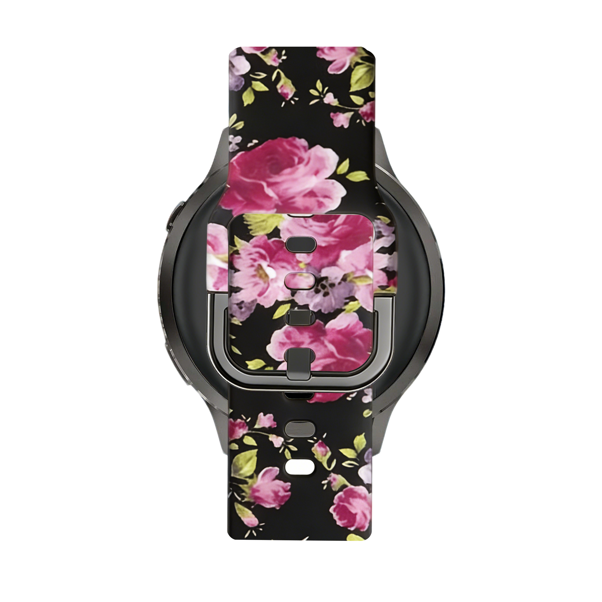 Bandz Garmin Approach J1 Silicone Strap (Pink Flower)
