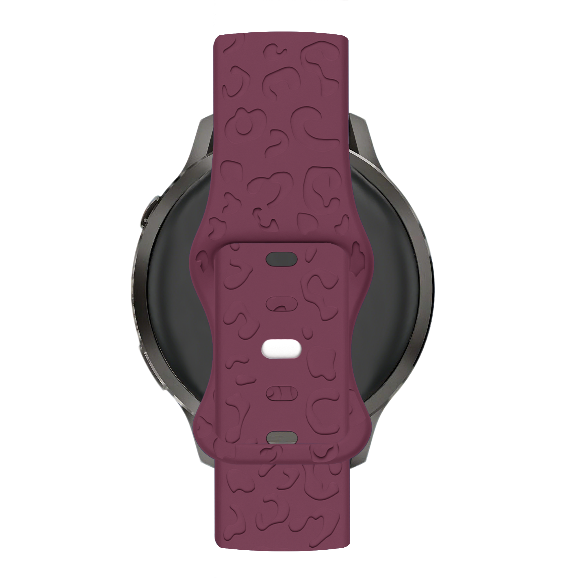 Bandz Garmin Venu 4 - 41mm Silicone Strap 'Leopard' (Wine Red)