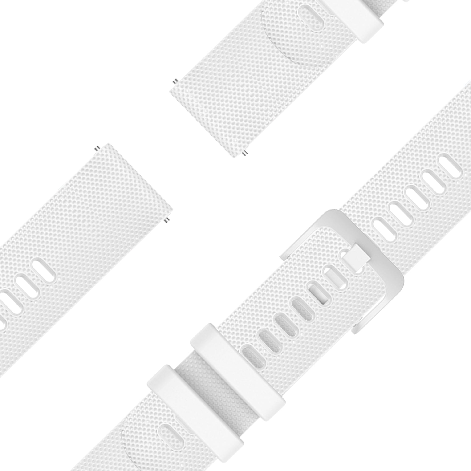 Bandz Garmin Vivoactive 4 Silicone Strap 'Premium' (White)