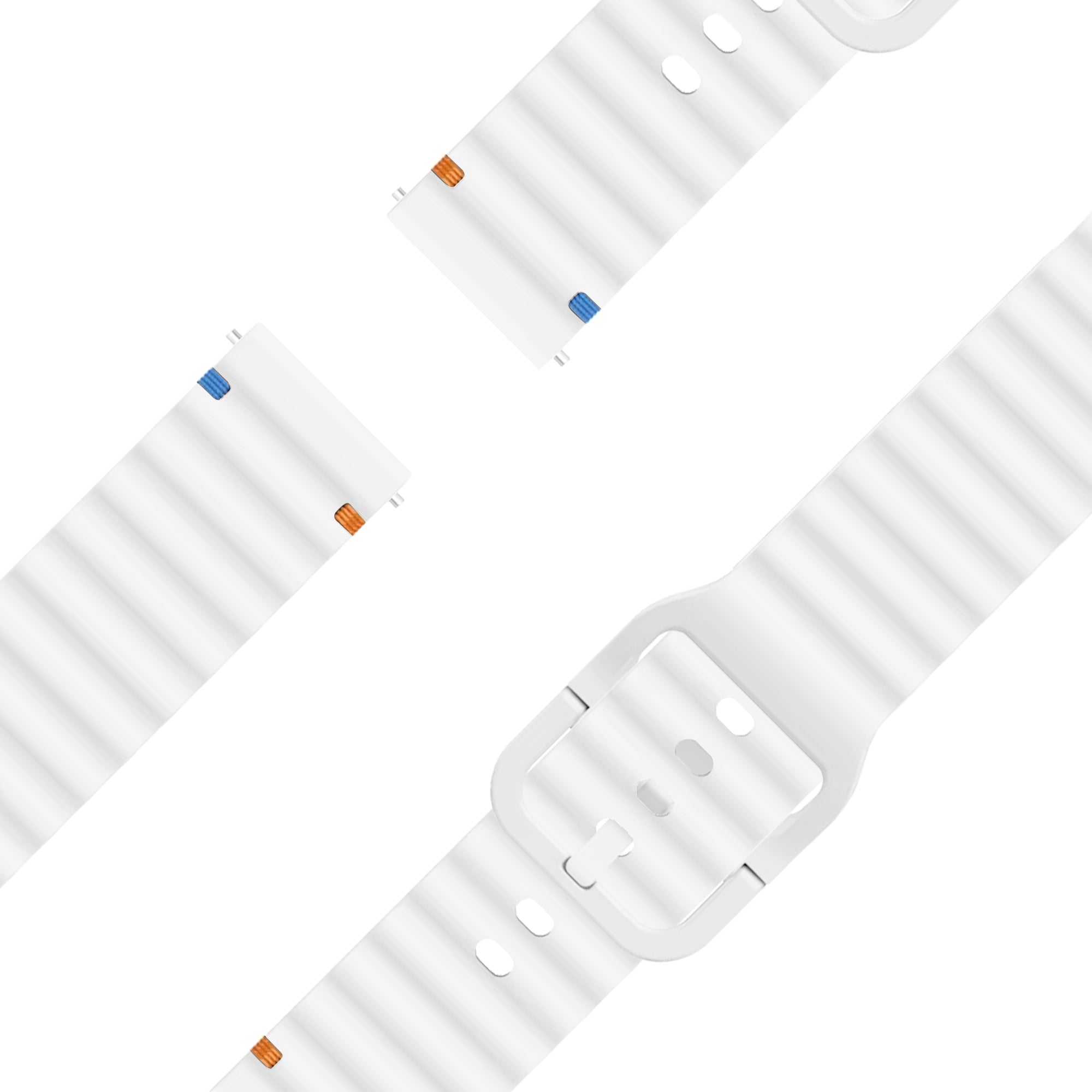 Bandz Garmin Vivoactive 6 Silicone Strap 'Wave' (White)