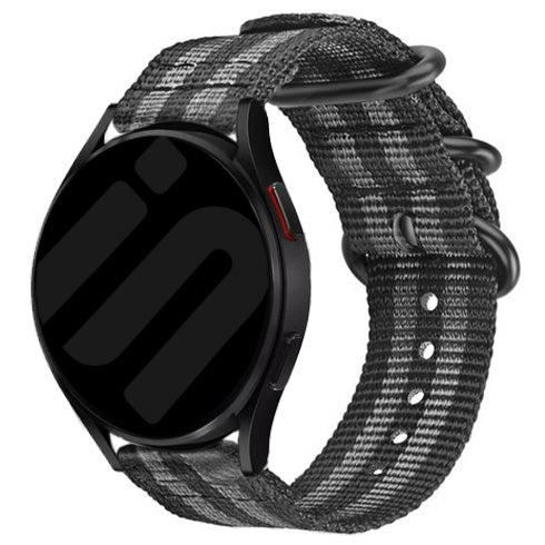 Amazfit Bip 3 (Pro) Nylon Buckle Strap (Black/Grey)