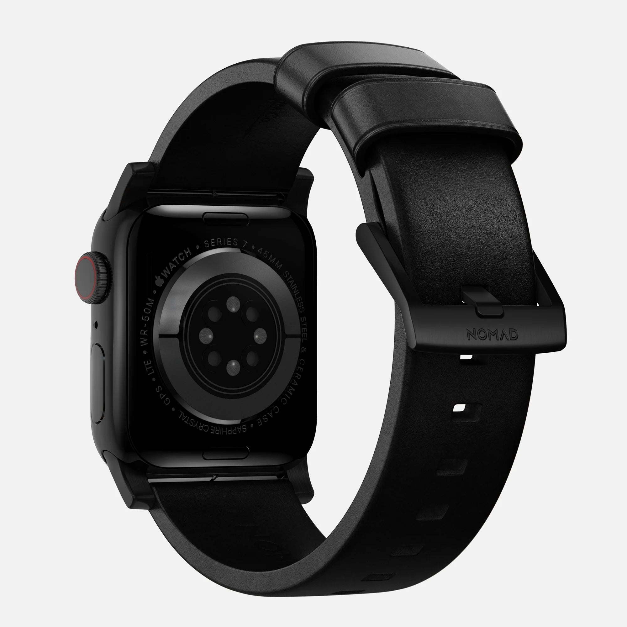 Nomad Modern Apple Watch Leather Strap (Black)