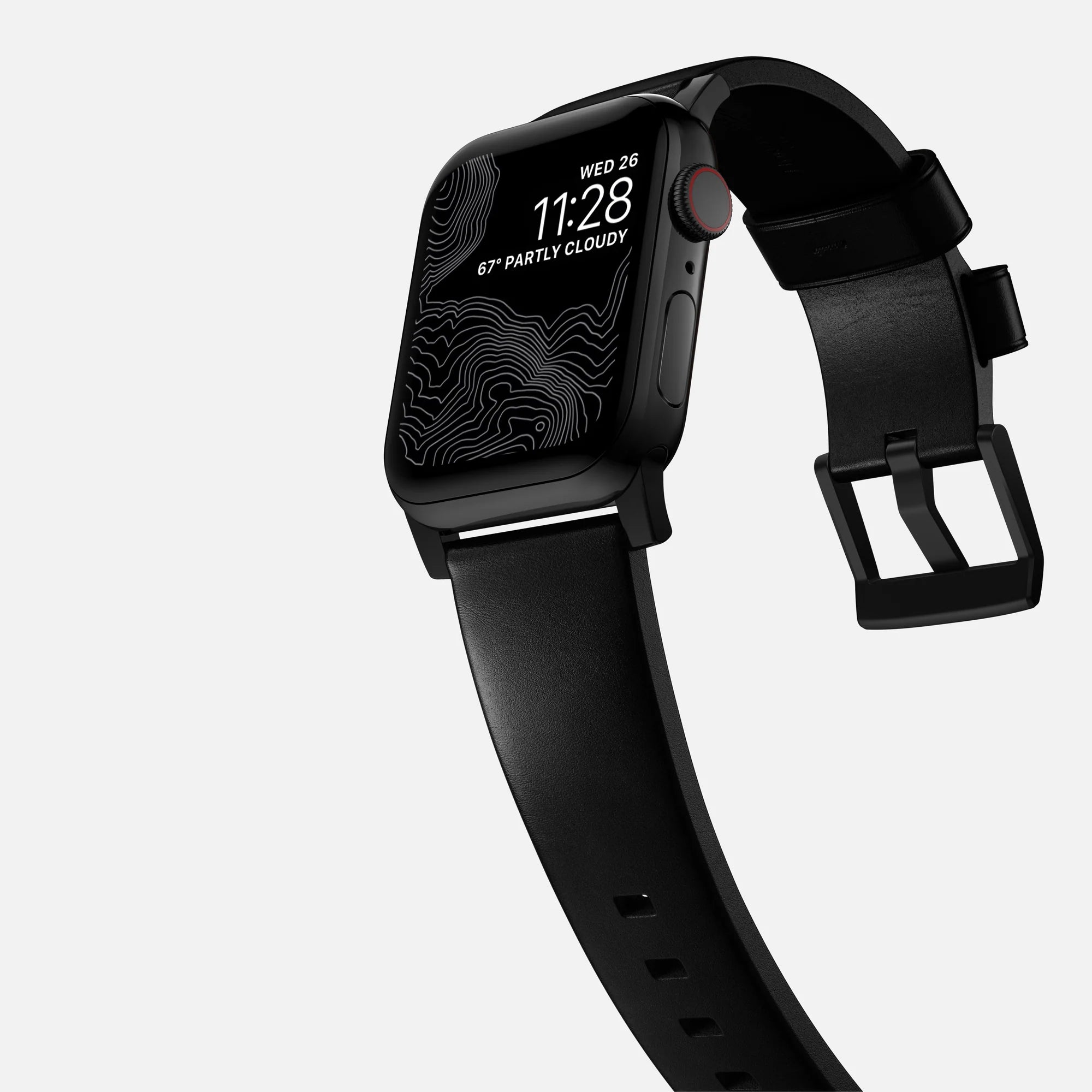 Nomad Modern Apple Watch Leather Strap (Black)