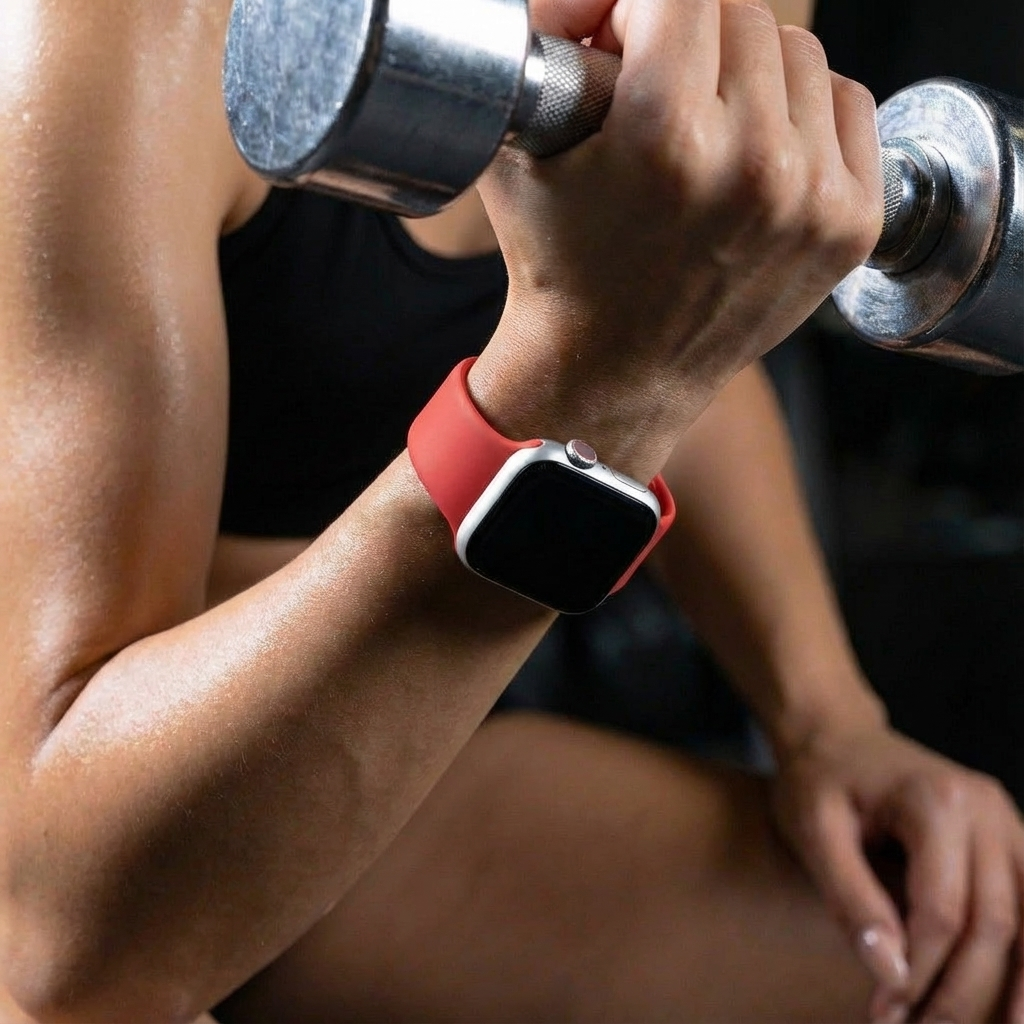 Apple Watch Silicone Strap (Red)