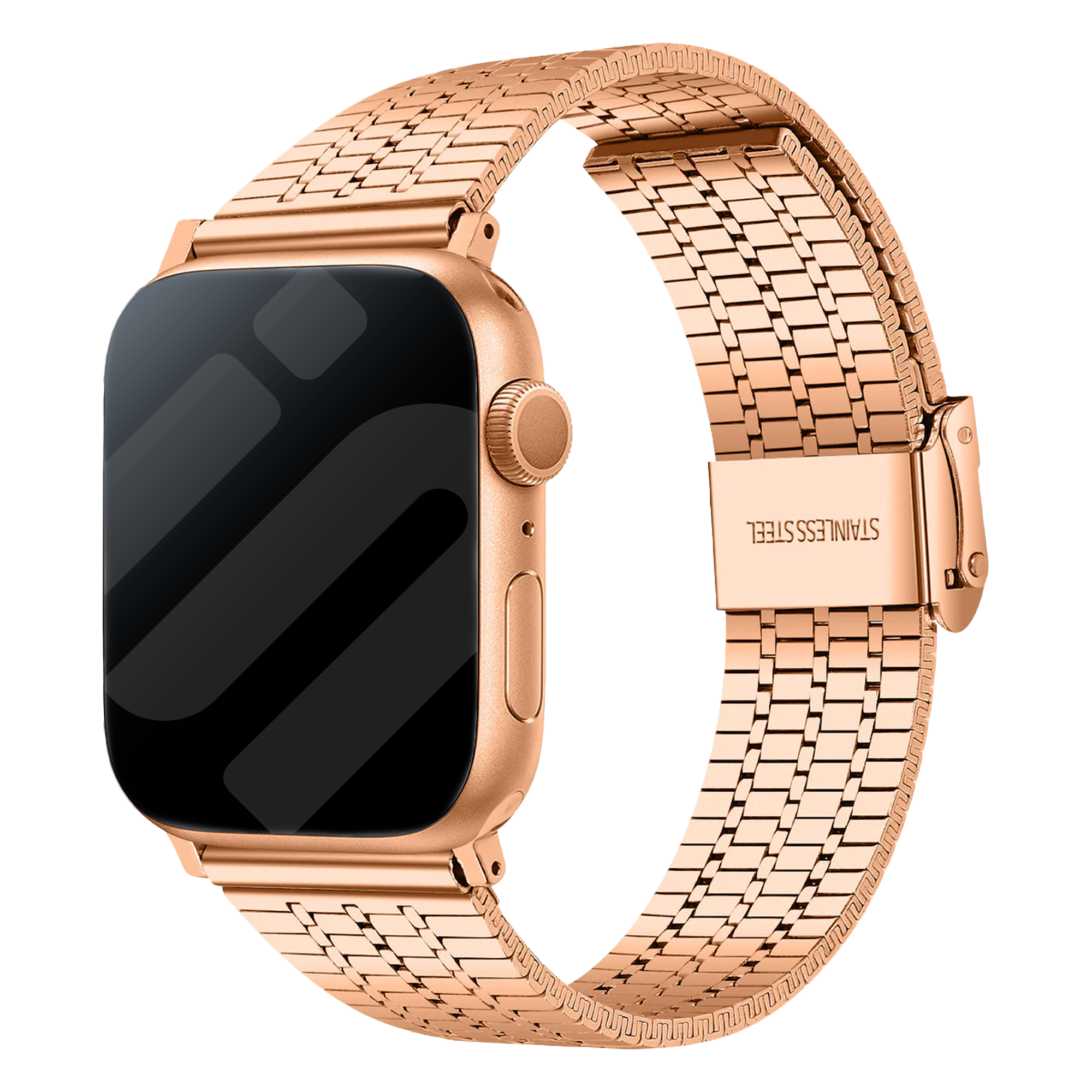 Apple Watch Fine Steel Strap (Rose Gold)