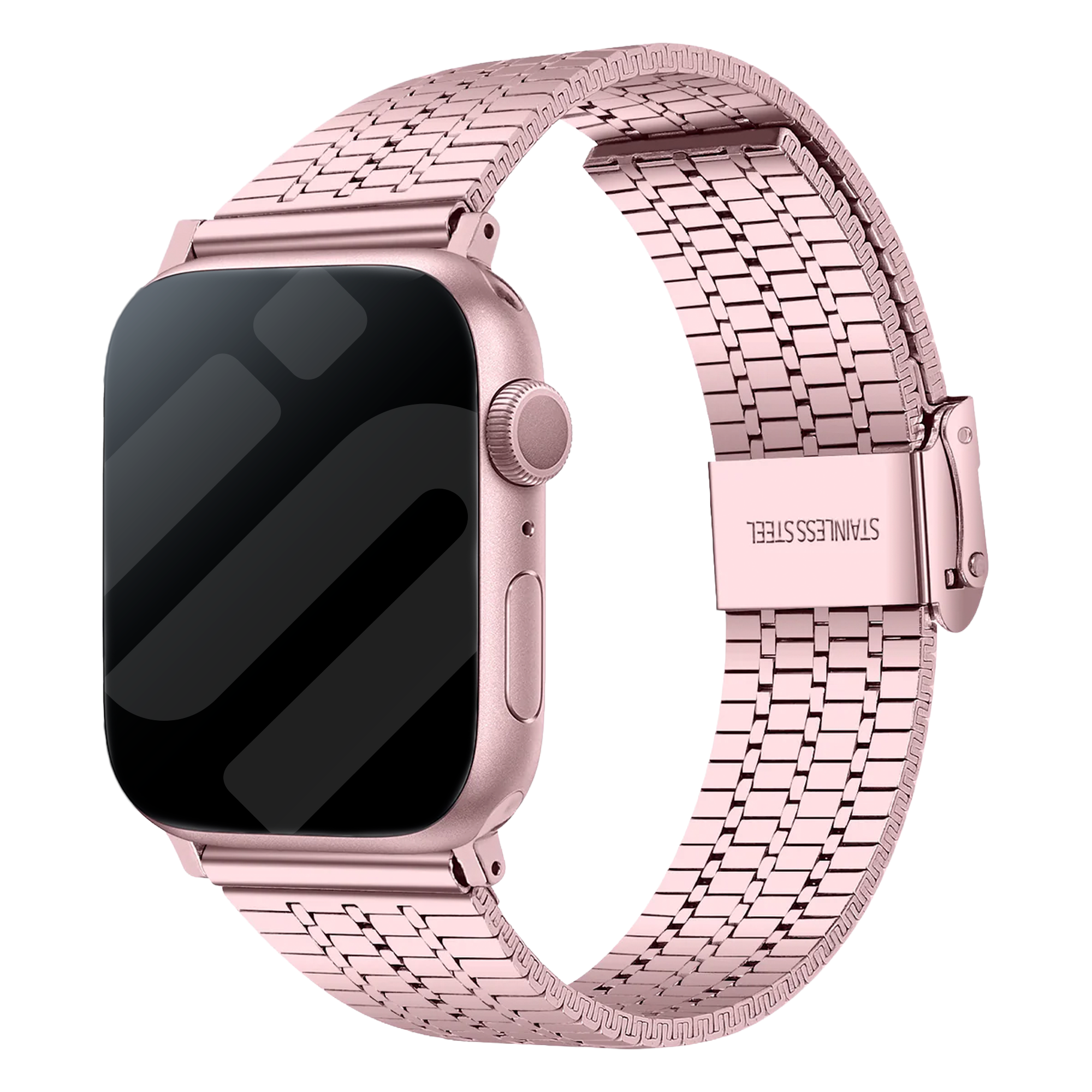 Apple Watch Fine Steel Strap (Pink)
