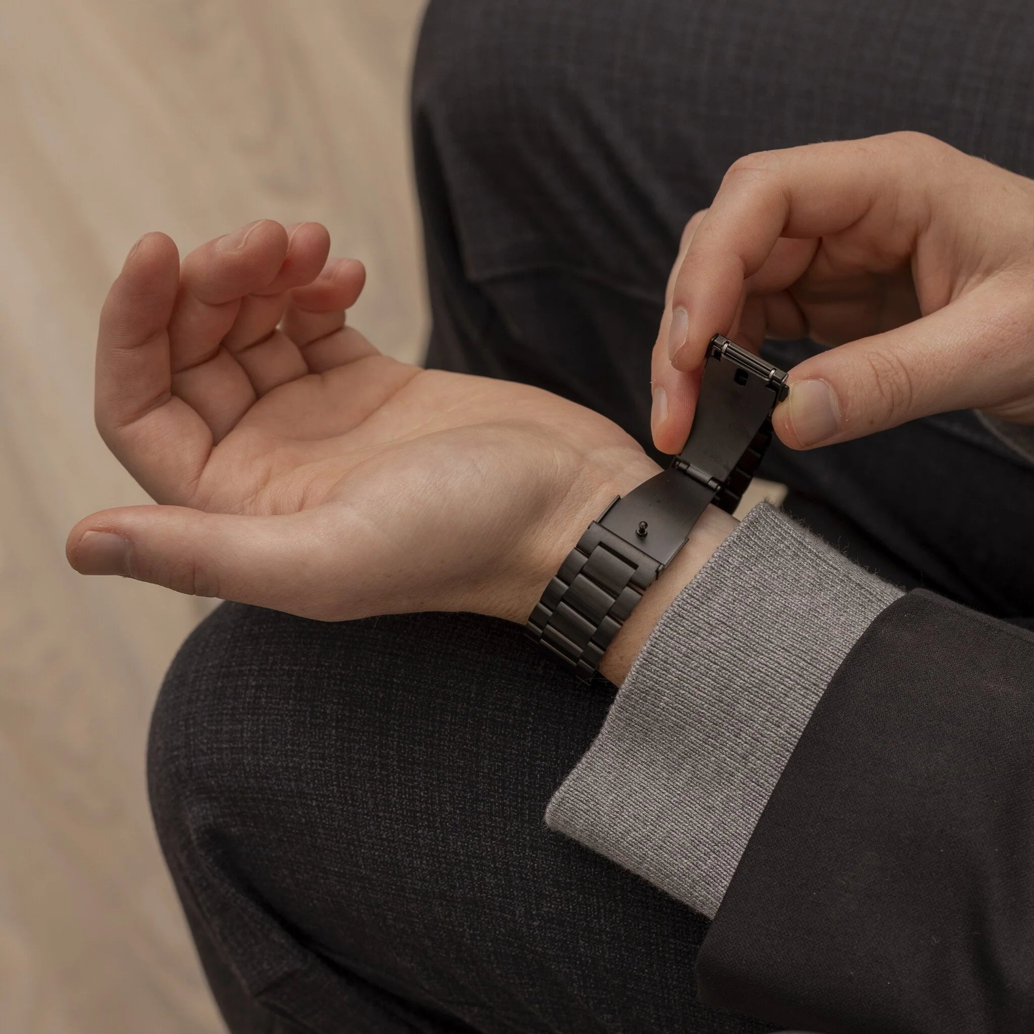 Samsung Galaxy Watch Active Steel Strap (Black)