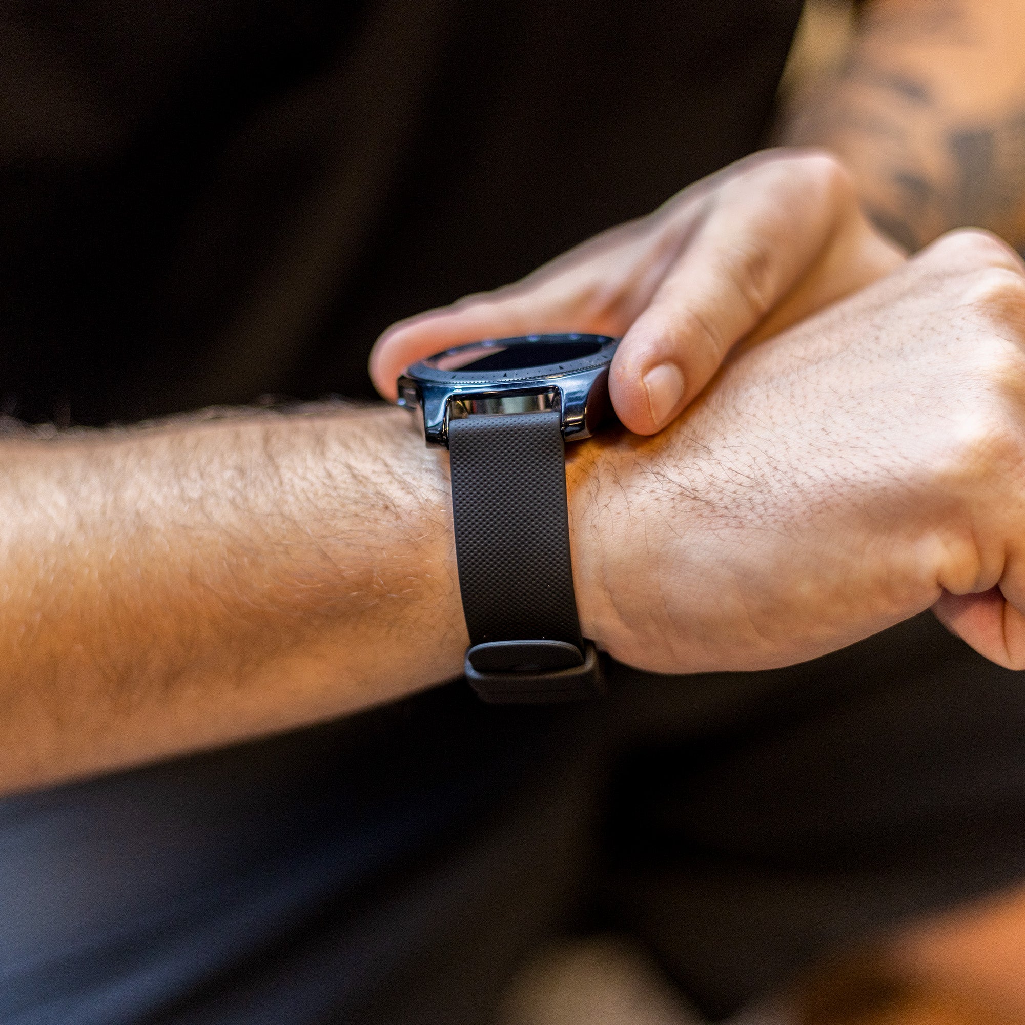 Watch Strap Premium Silicone 22mm - Quick Release (Black)