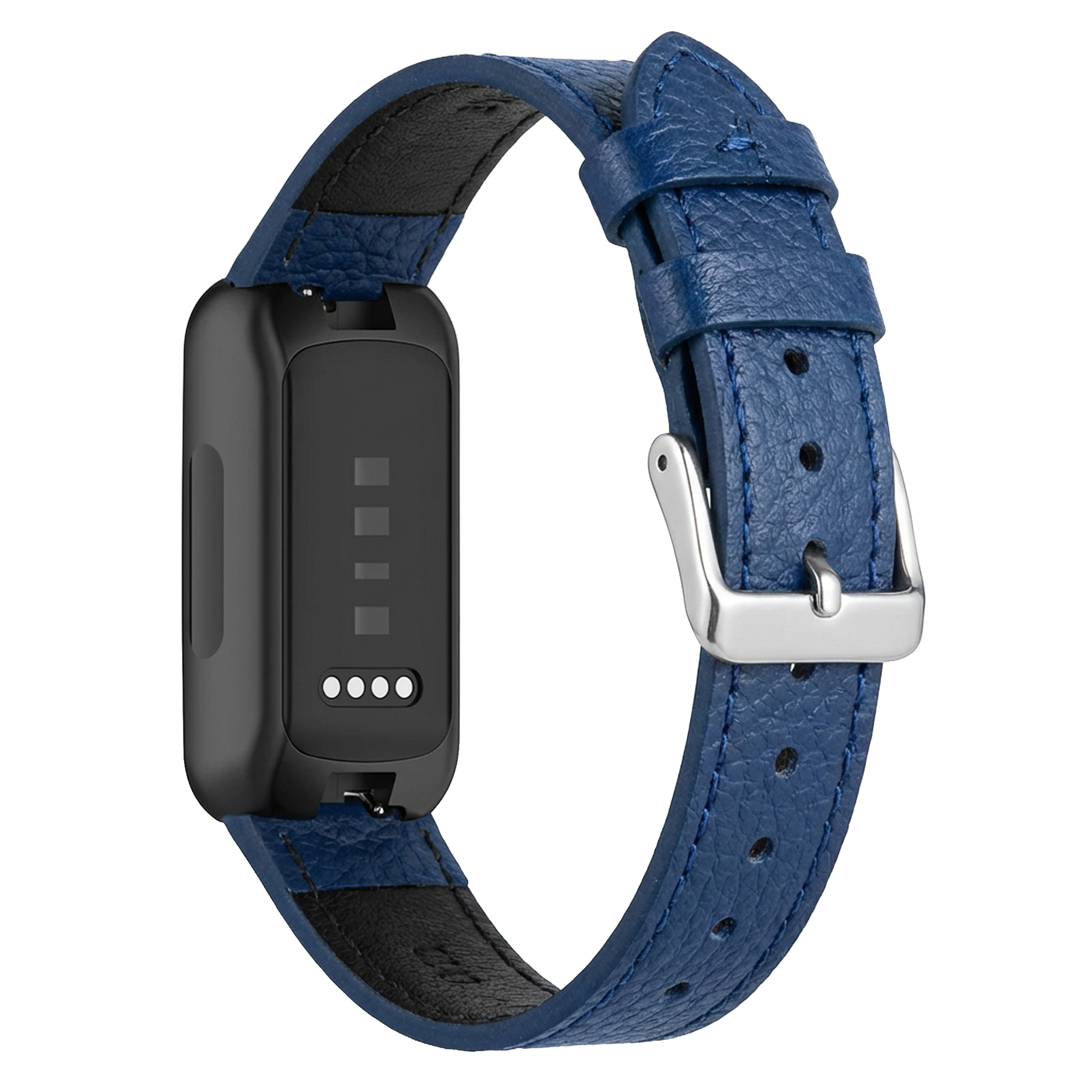 Fitbit Inspire 3 Leather Strap (Dark Blue)
