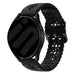 Samsung Galaxy Watch 7 - 40mm Patterned Silicone Strap (Black) Samsung Galaxy Watch 7 - 40mm Patterned Silicone Strap (Black)