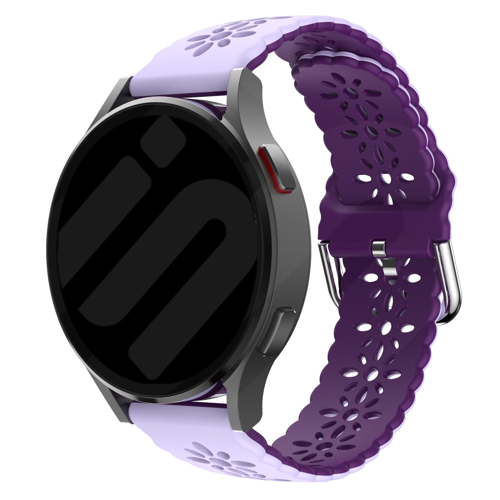 Withings Steel HR - 40mm Patterned Silicone Strap (Lilac/Purple)