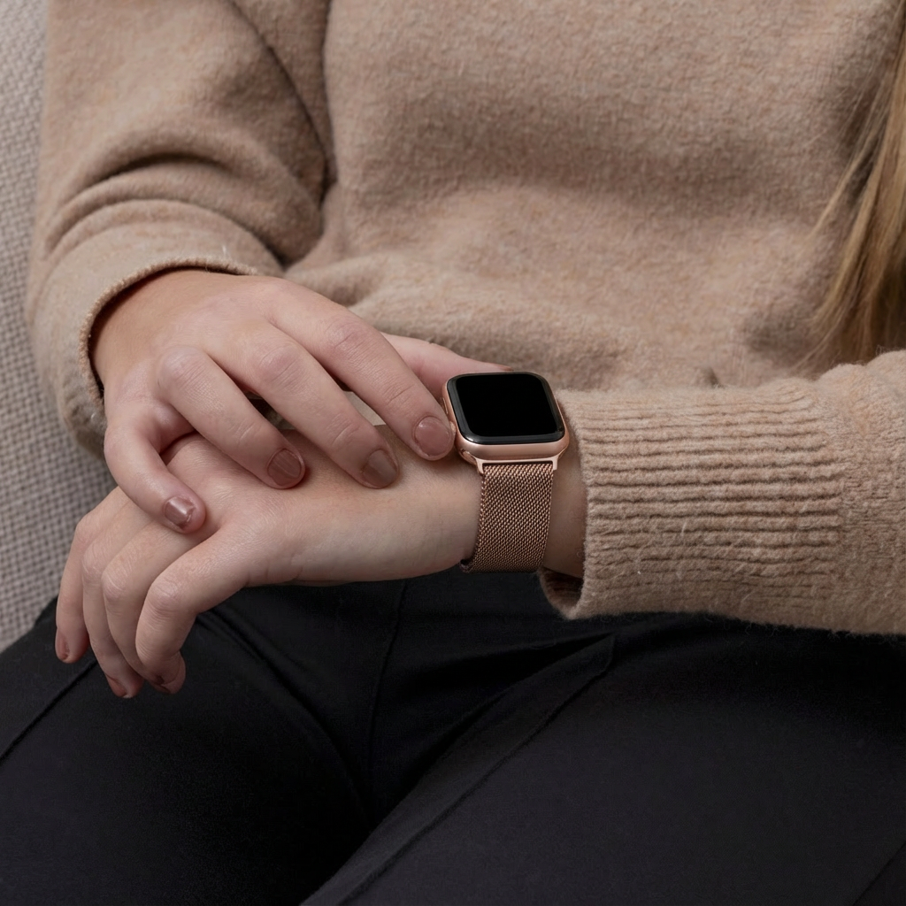 Bandz Apple Watch Milanese Loop Strap (Rose Gold)