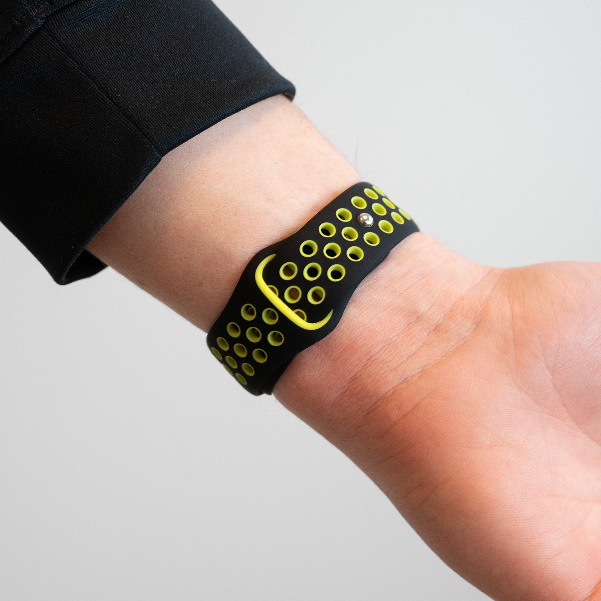 Bandz Amazfit Bip 6 Sport Strap 'Deluxe' (Black/Yellow)