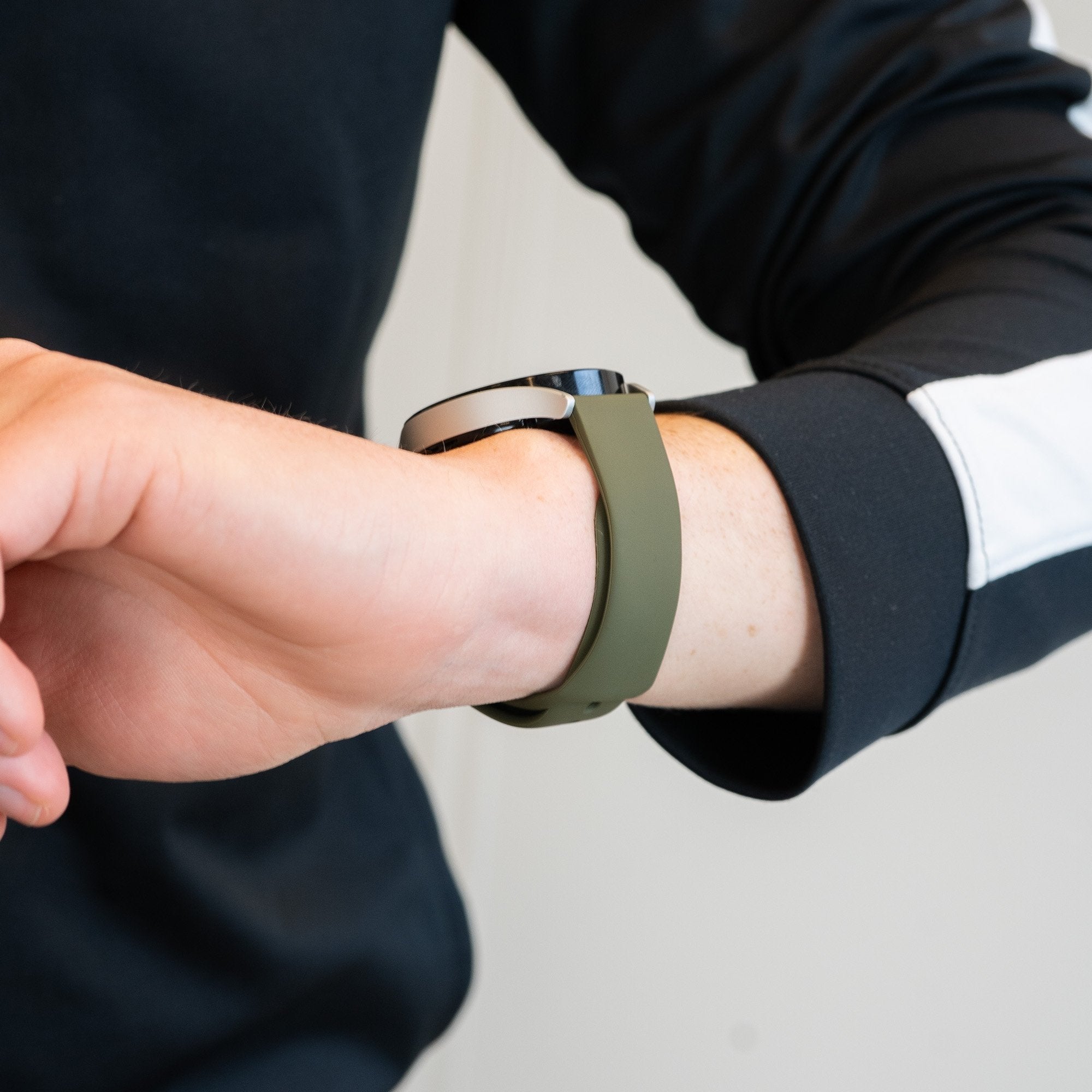 Bandz Samsung Gear S3 Sport Strap 'Deluxe' (Olive Green)